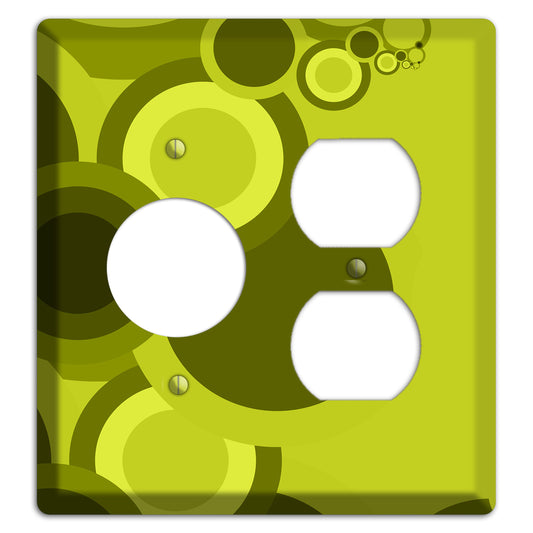 Green Circles Receptacle / Duplex Wallplate