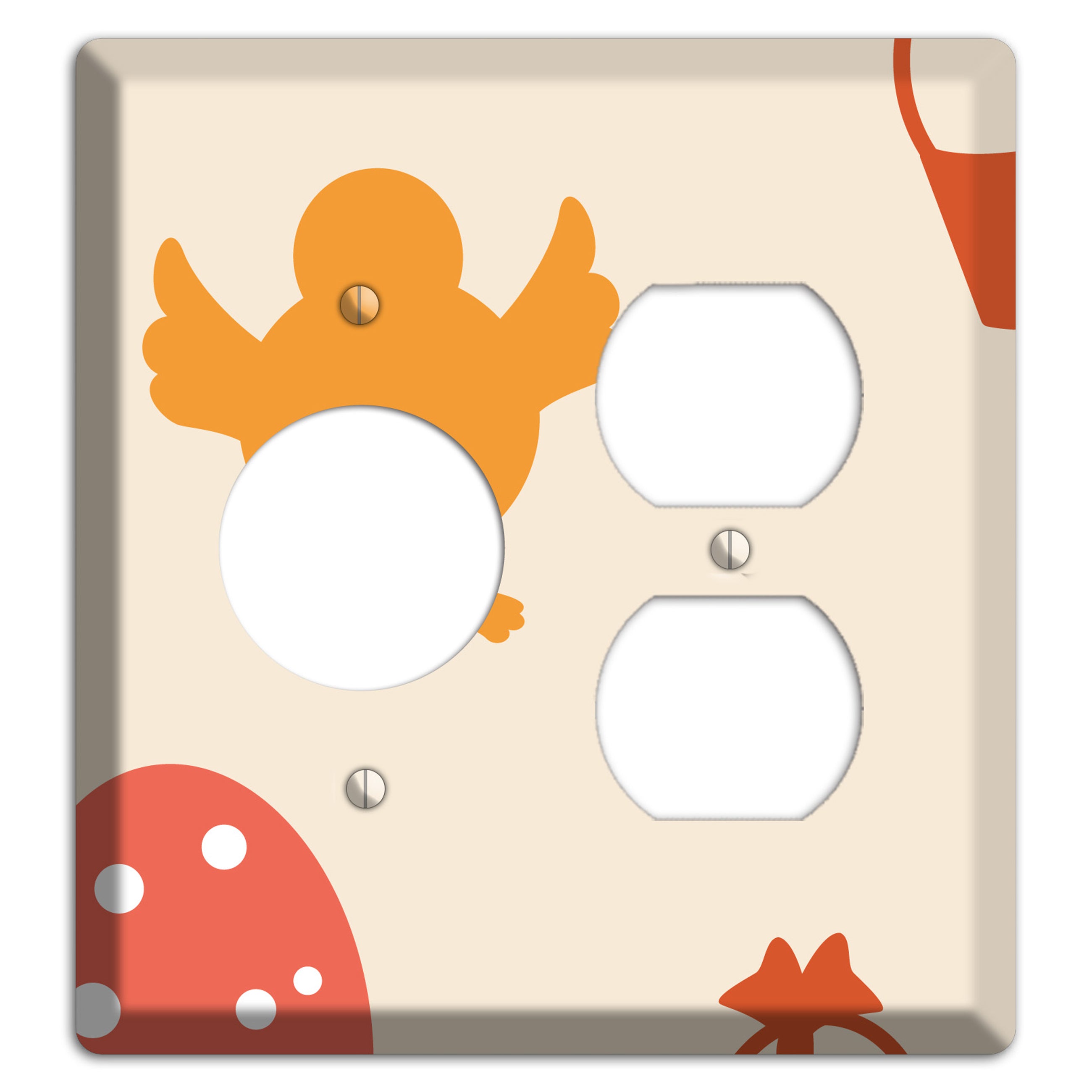 Yellow Chick Receptacle / Duplex Wallplate