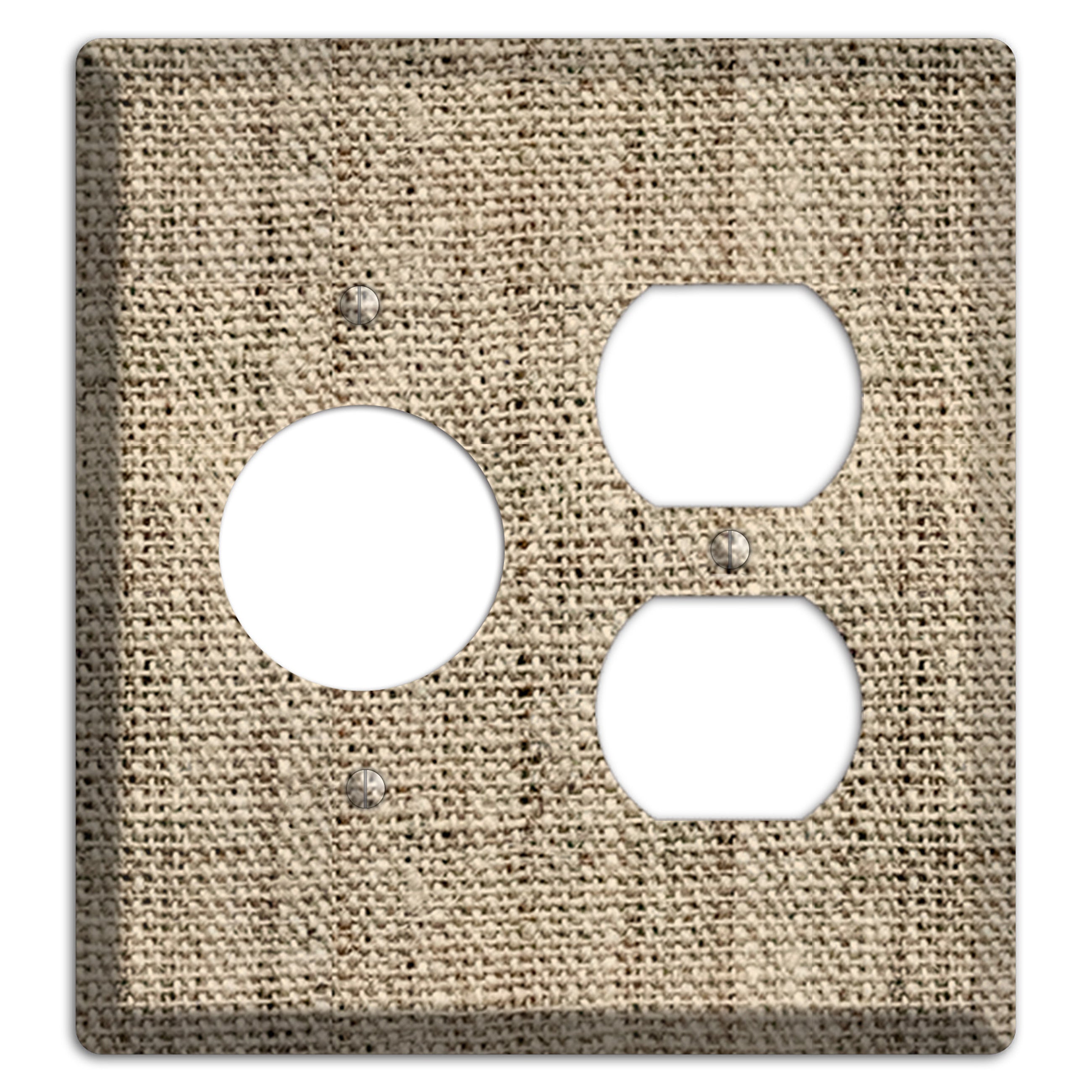 Hillary Burlap Receptacle / Duplex Wallplate
