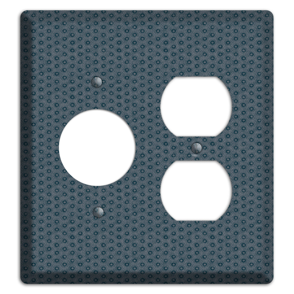 Blue Grey Foulard Receptacle / Duplex Wallplate
