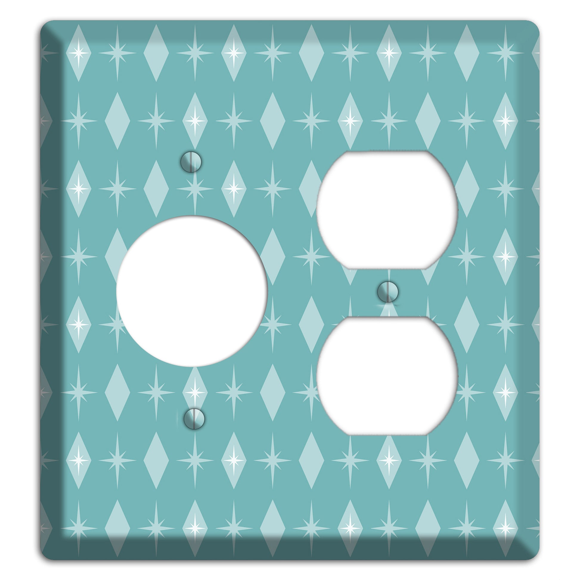 Blue Diamon Receptacle / Duplex Wallplate