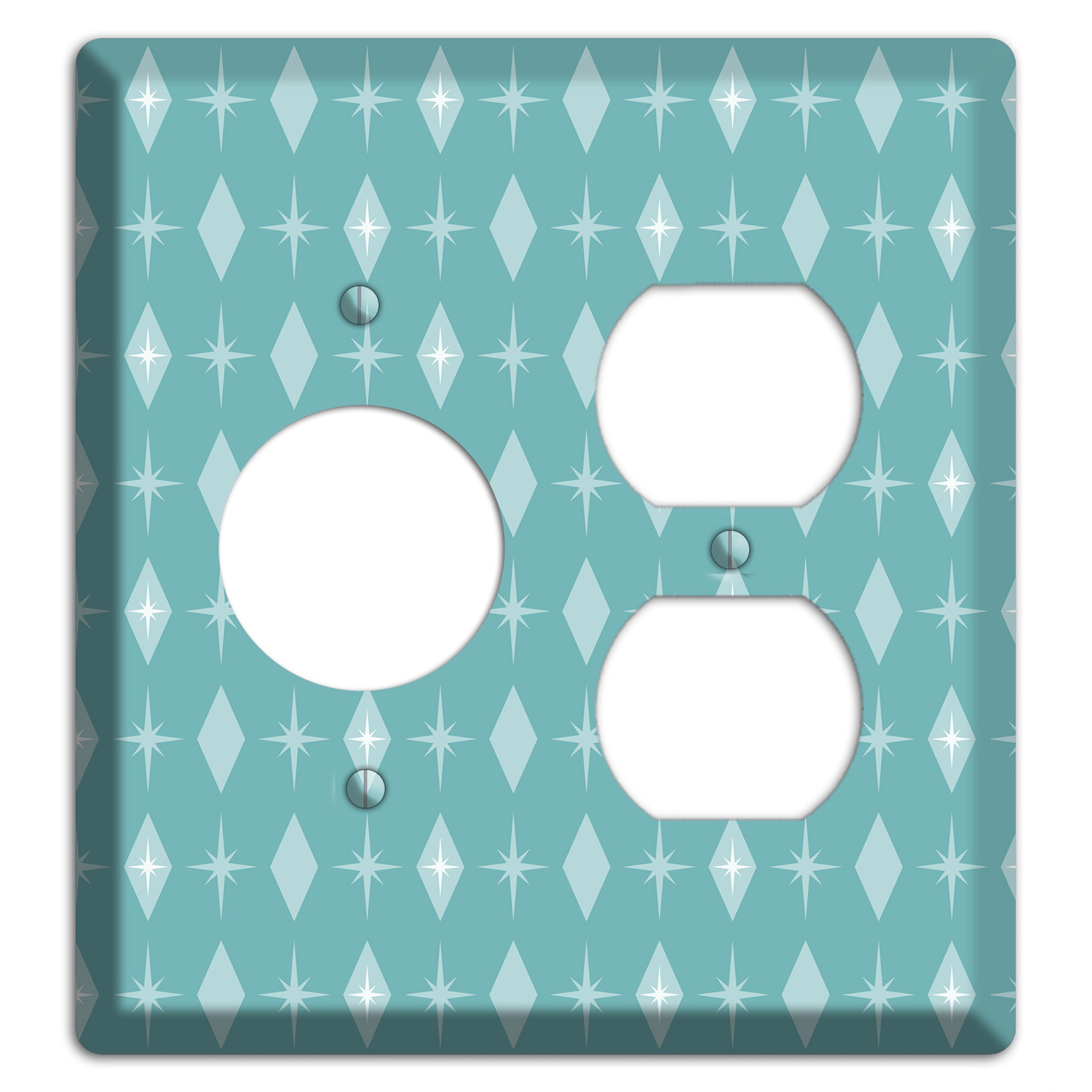 Blue Diamon Receptacle / Duplex Wallplate
