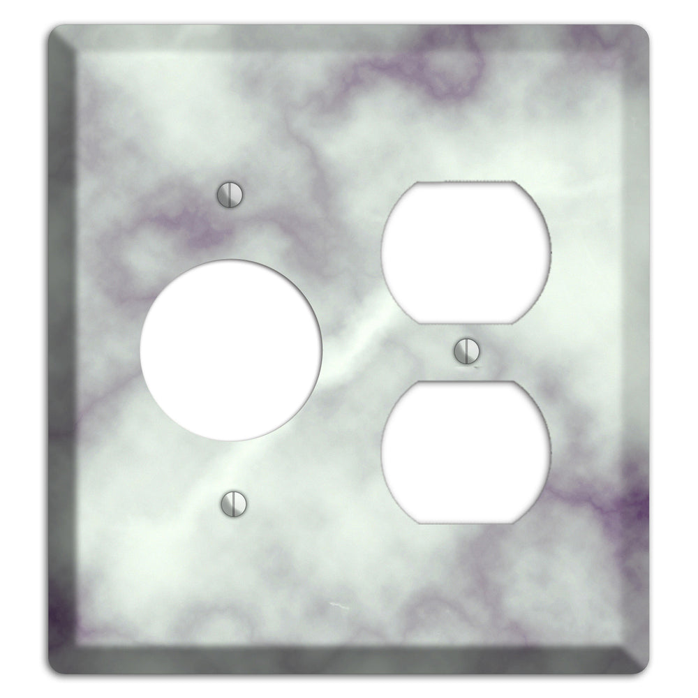Gray Nurse Marble Receptacle / Duplex Wallplate