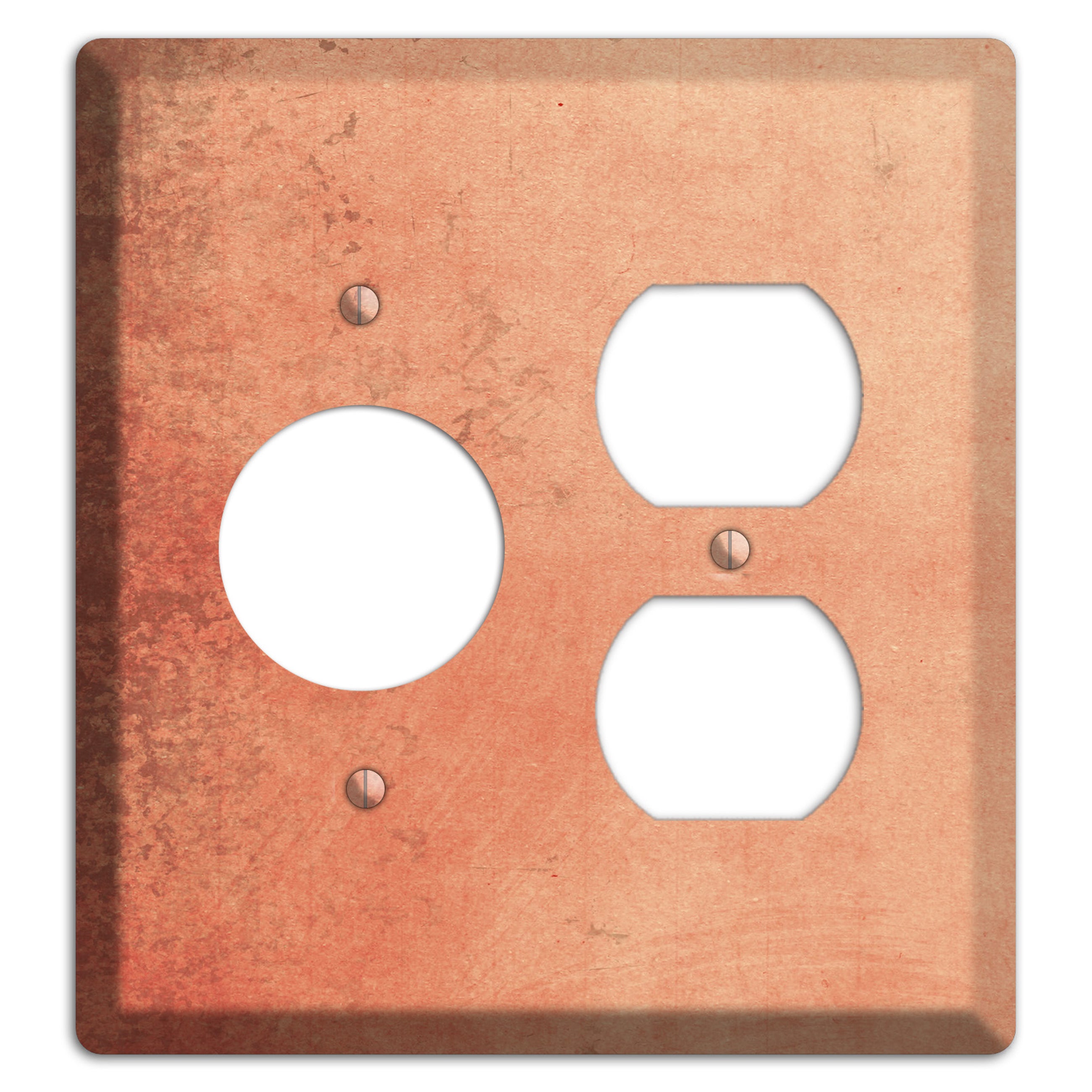 Tonys pink Vintage Grunge Receptacle / Duplex Wallplate