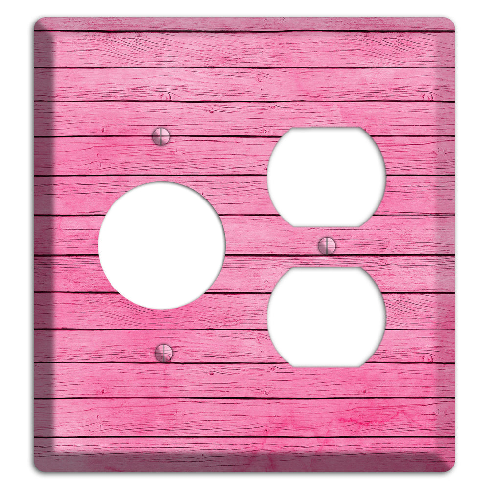 Carissma Pink Texture Receptacle / Duplex Wallplate