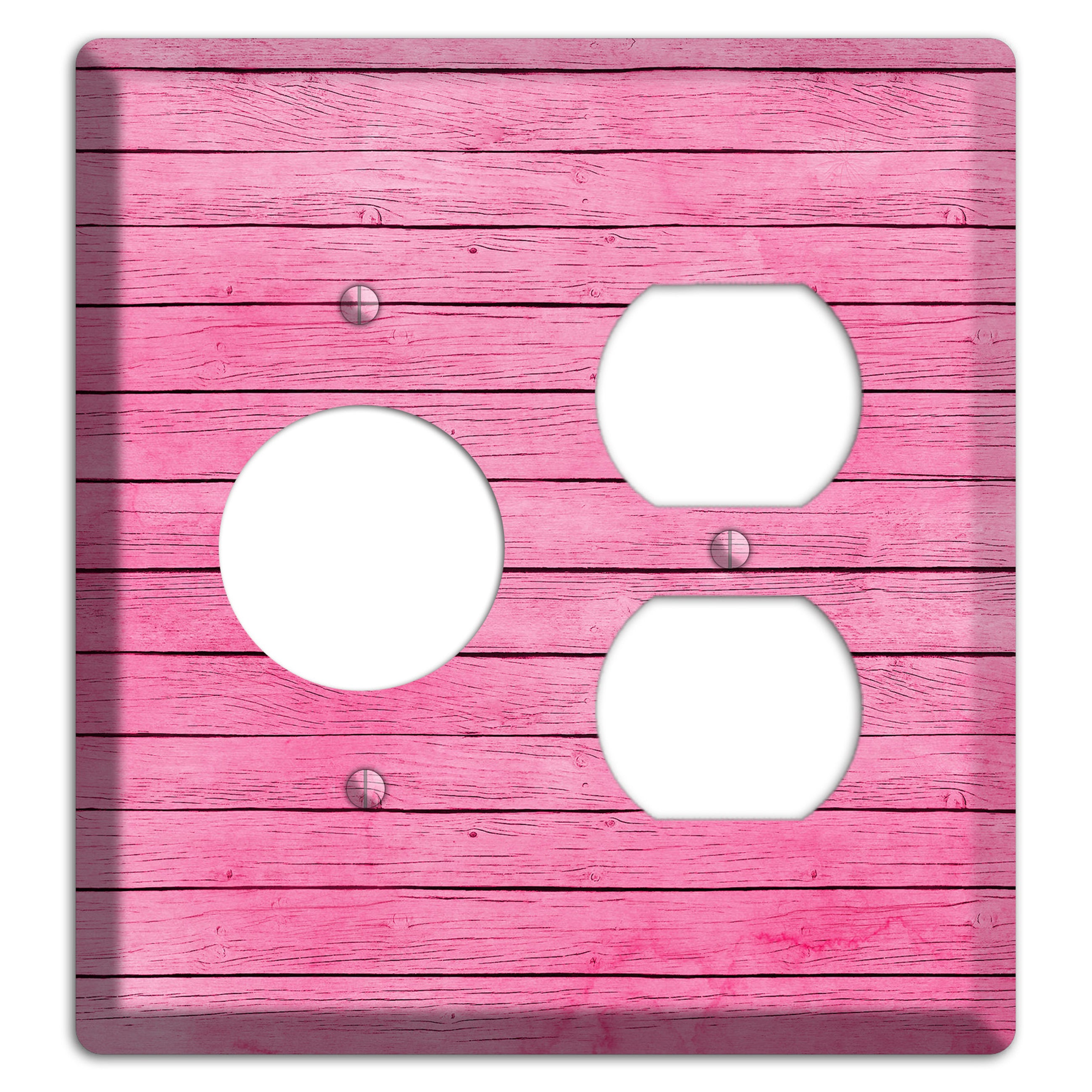 Carissma Pink Texture Receptacle / Duplex Wallplate