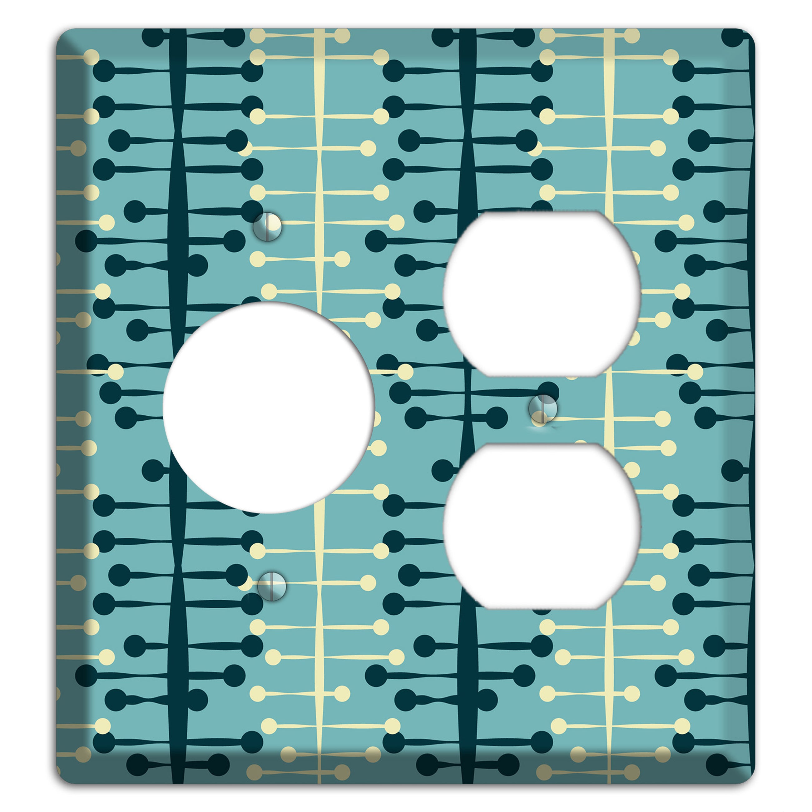 Mid Century Twist Receptacle / Duplex Wallplate