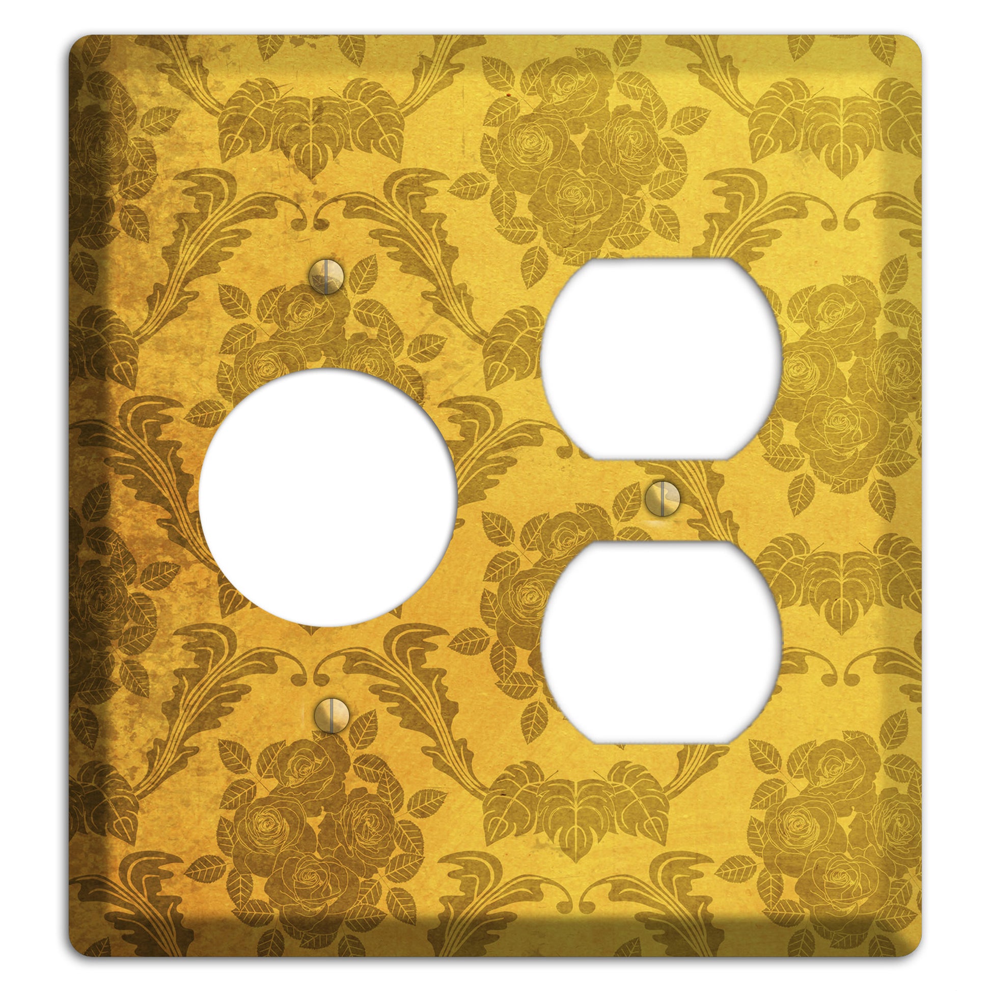 Tusock Vintage Rose Damask Receptacle / Duplex Wallplate