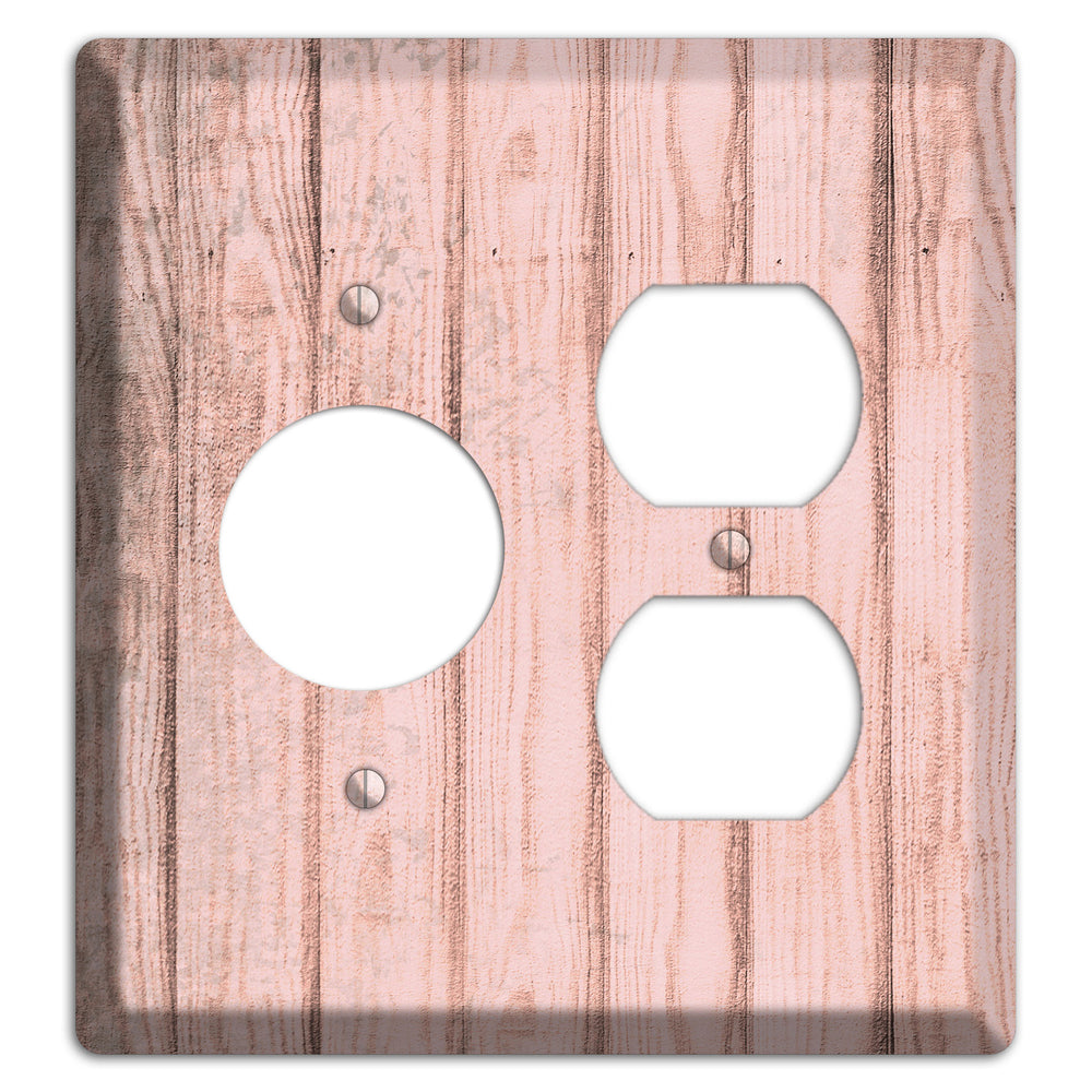 Beauty Bush Weathered Wood Receptacle / Duplex Wallplate
