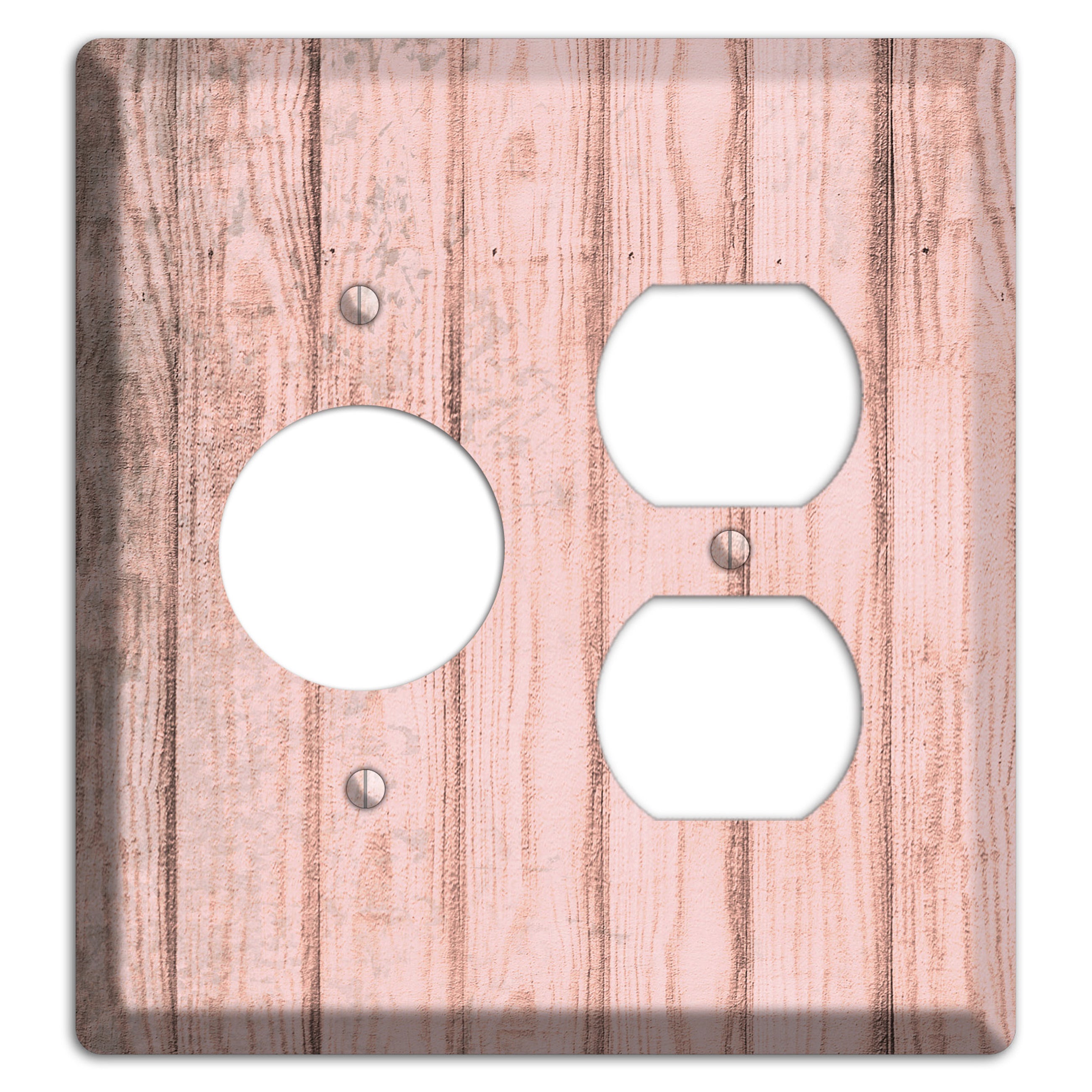 Beauty Bush Weathered Wood Receptacle / Duplex Wallplate