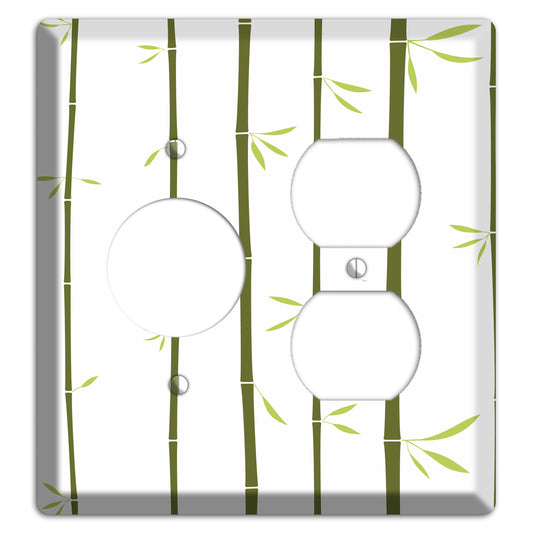 Green Bamboo Receptacle / Duplex Wallplate