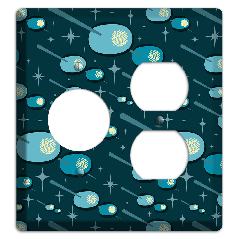 Navy Olives Receptacle / Duplex Wallplate