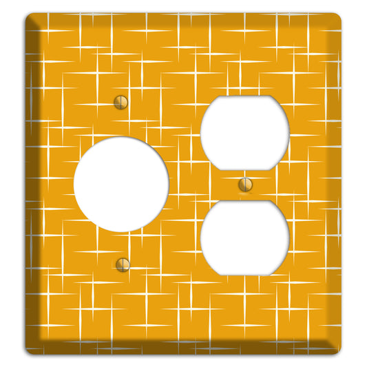 Orange Atomic Receptacle / Duplex Wallplate
