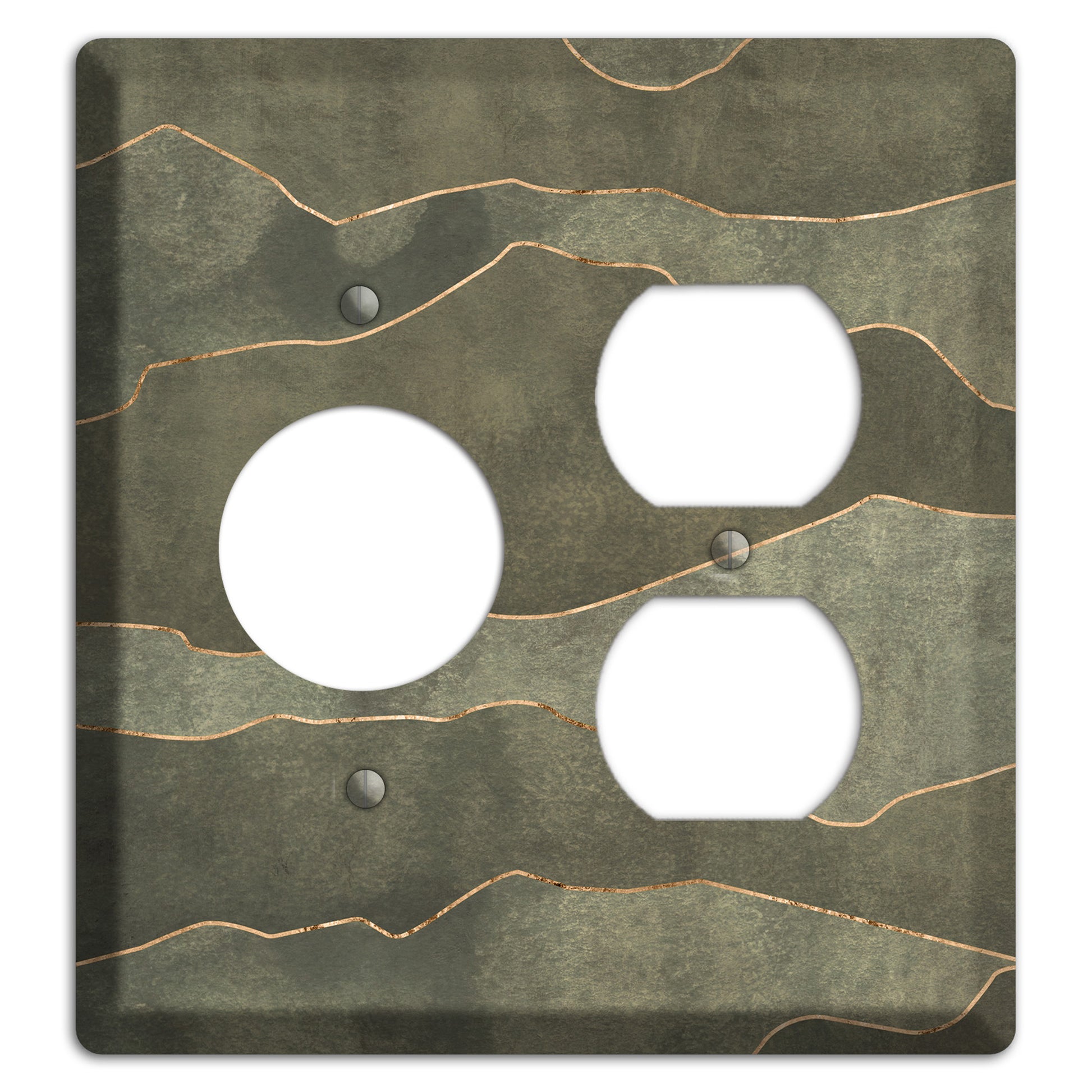 Jade Mountain Range Receptacle / Duplex Wallplate
