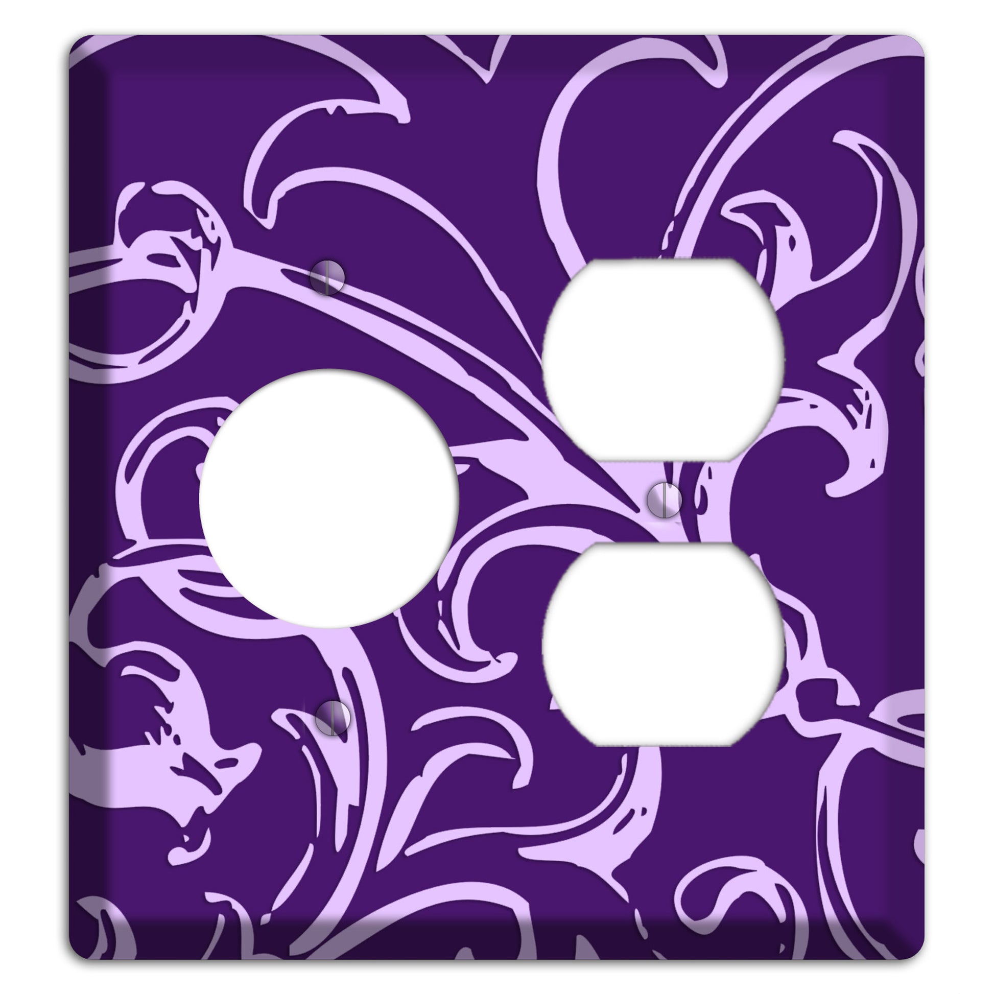 Victorian Purple Receptacle / Duplex Wallplate