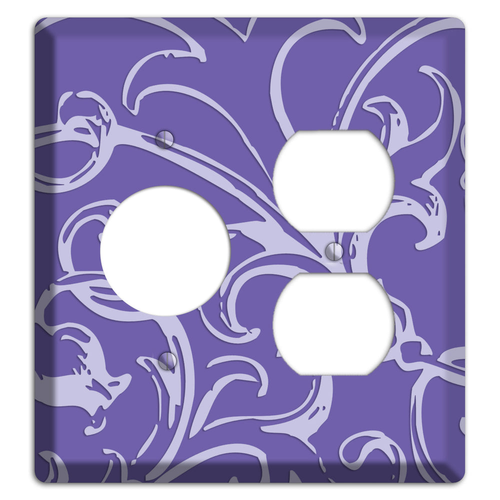 Victorian Light Purple Receptacle / Duplex Wallplate