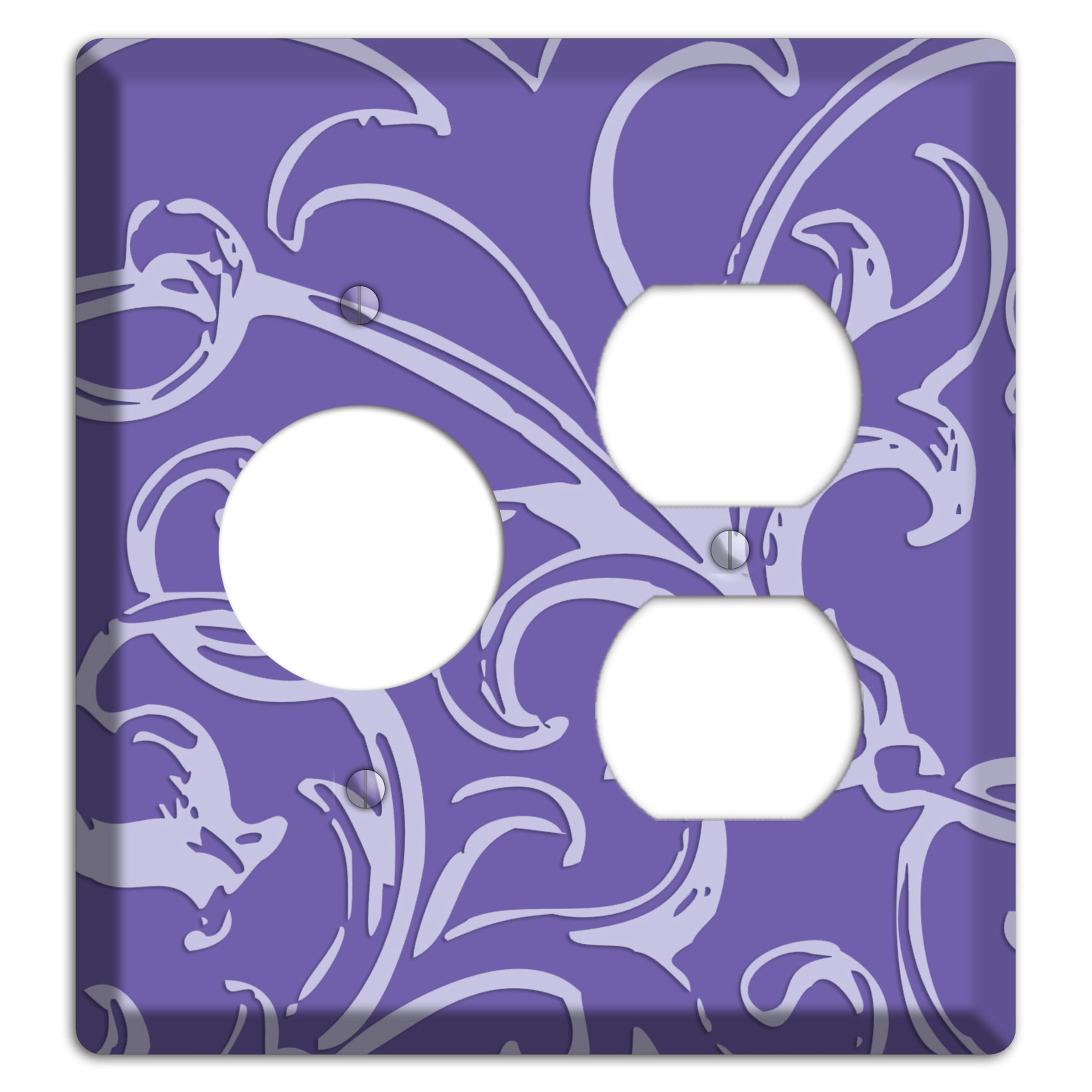 Victorian Light Purple Receptacle / Duplex Wallplate