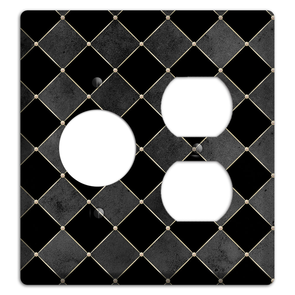 Edgar Allen Poe Diamond Receptacle / Duplex Wallplate