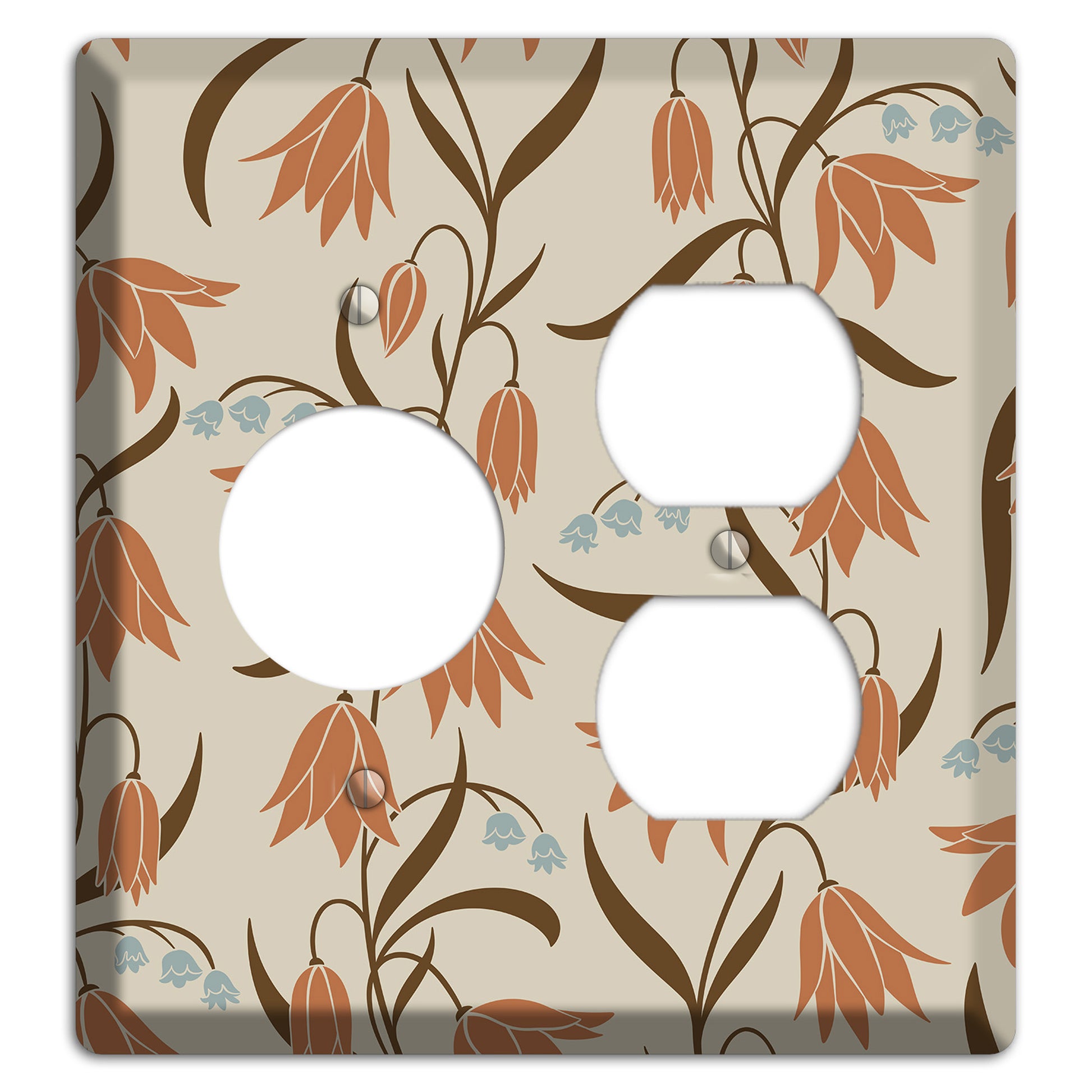 Spring Floral 1 Receptacle / Duplex Wallplate