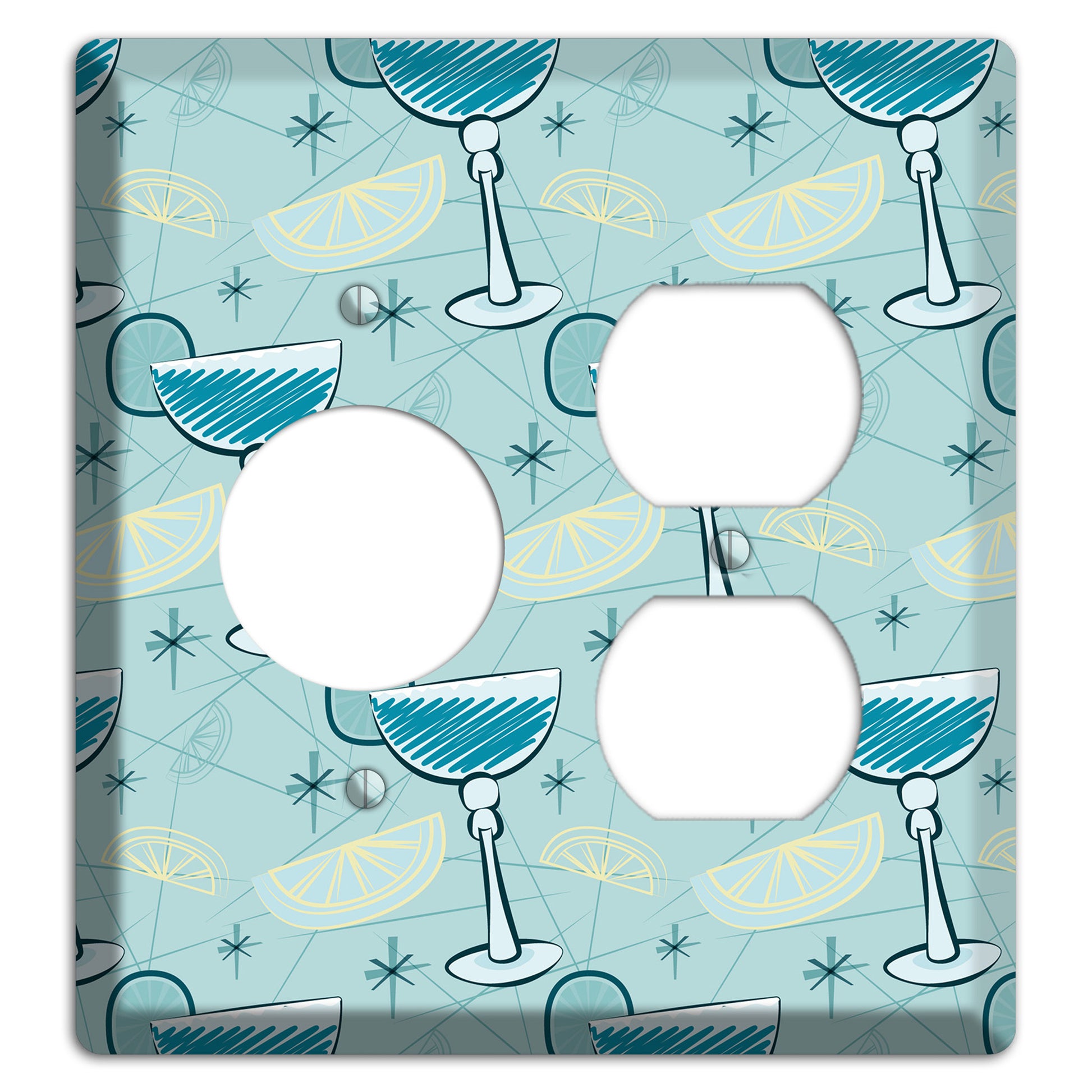 Cocktails Receptacle / Duplex Wallplate