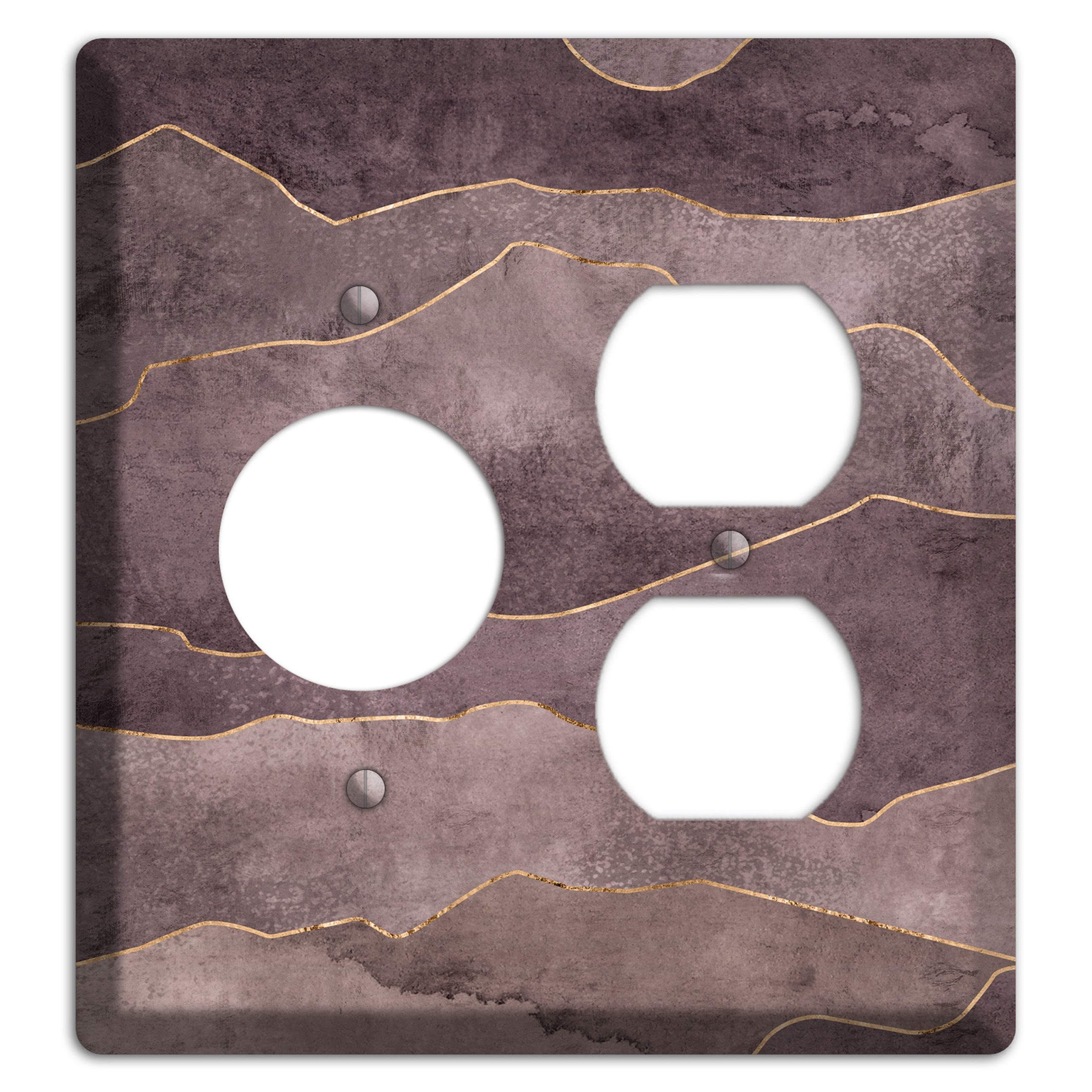 Plum Mountain Range Receptacle / Duplex Wallplate