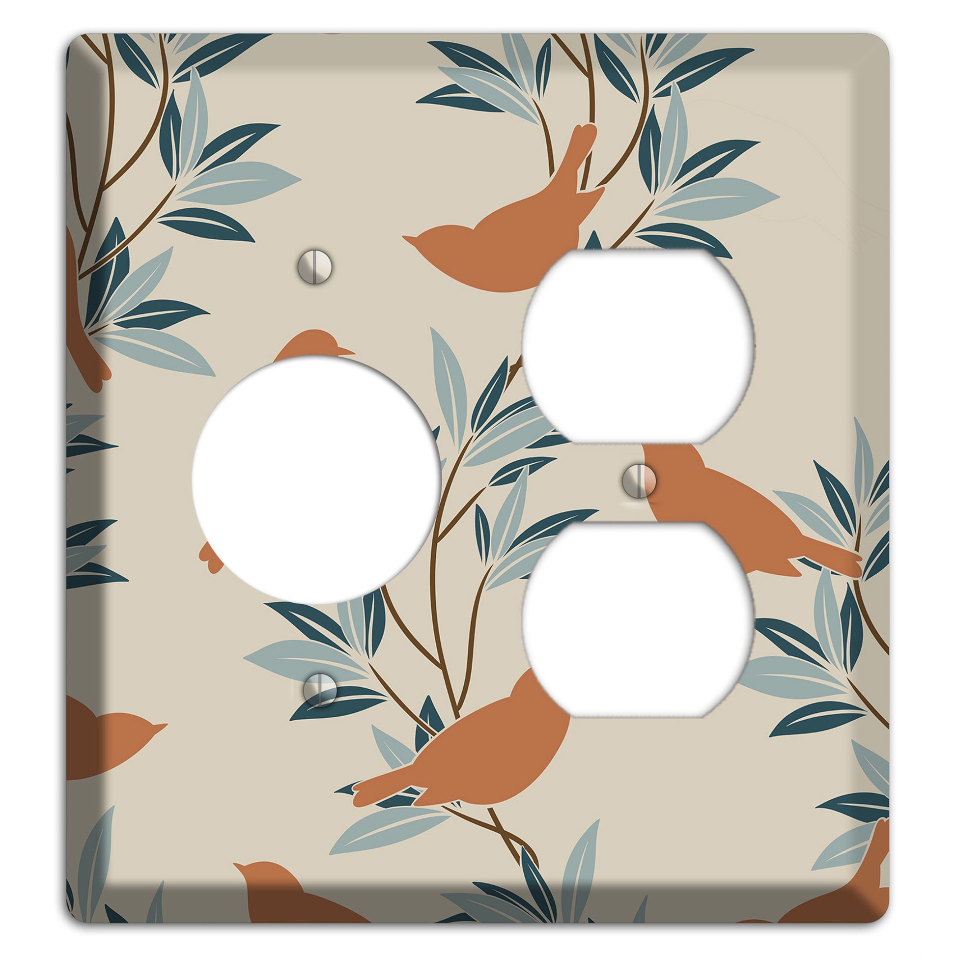 Bird Branch 2 Receptacle / Duplex Wallplate