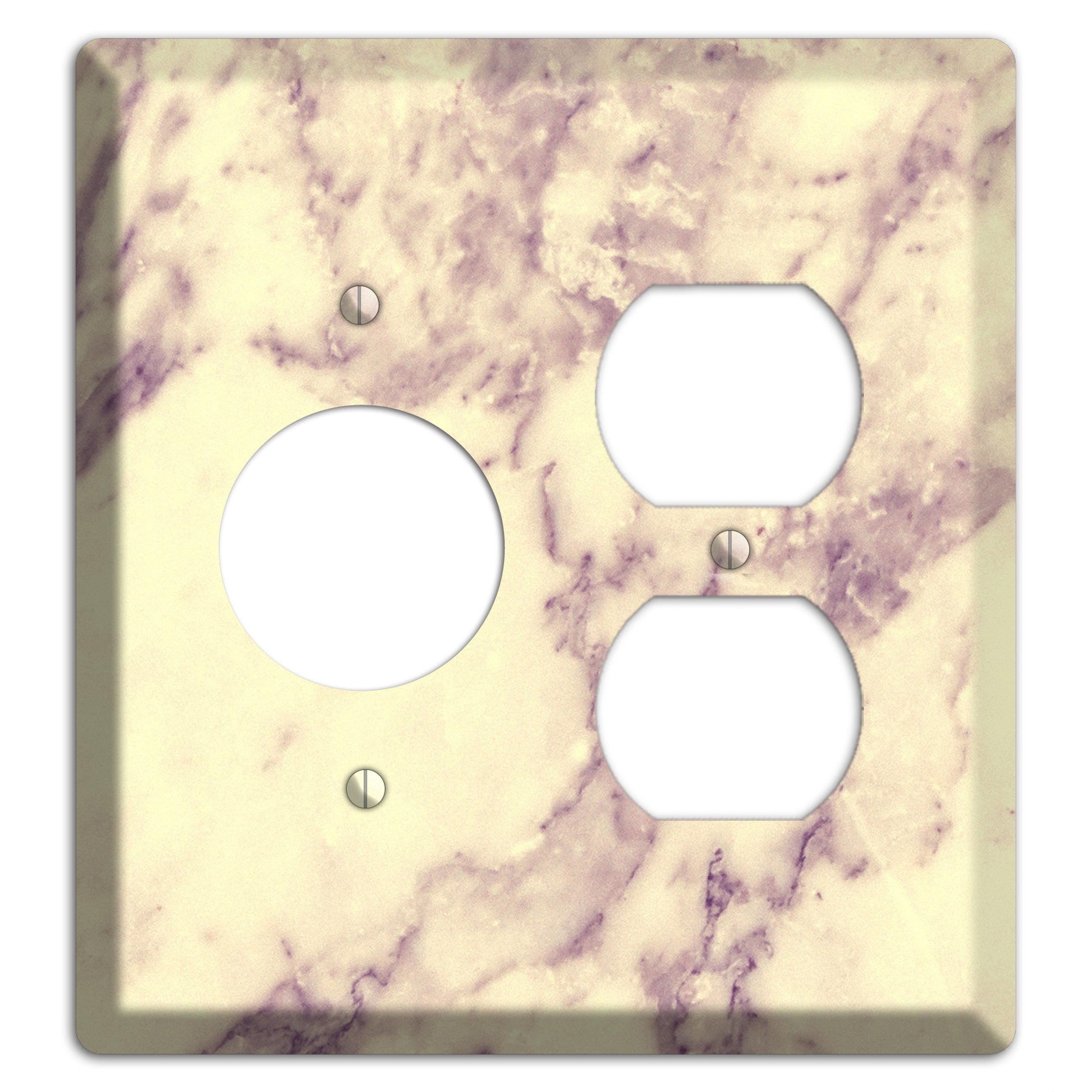Champagne Marble Receptacle / Duplex Wallplate