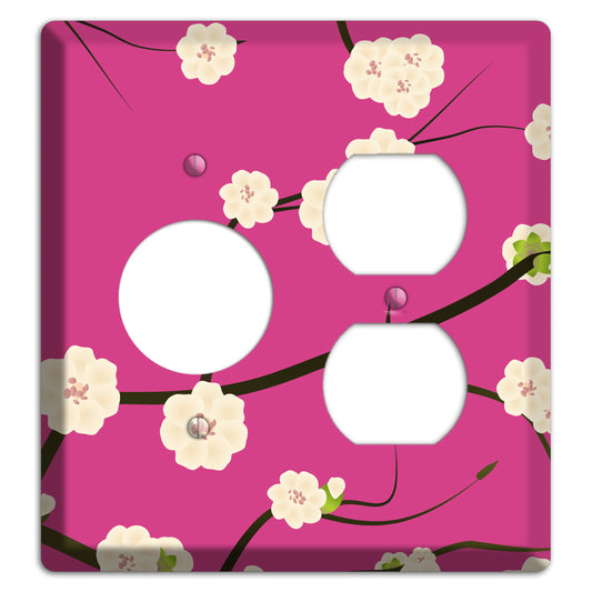 Pink Cherry Blossoms 2 Receptacle / Duplex Wallplate