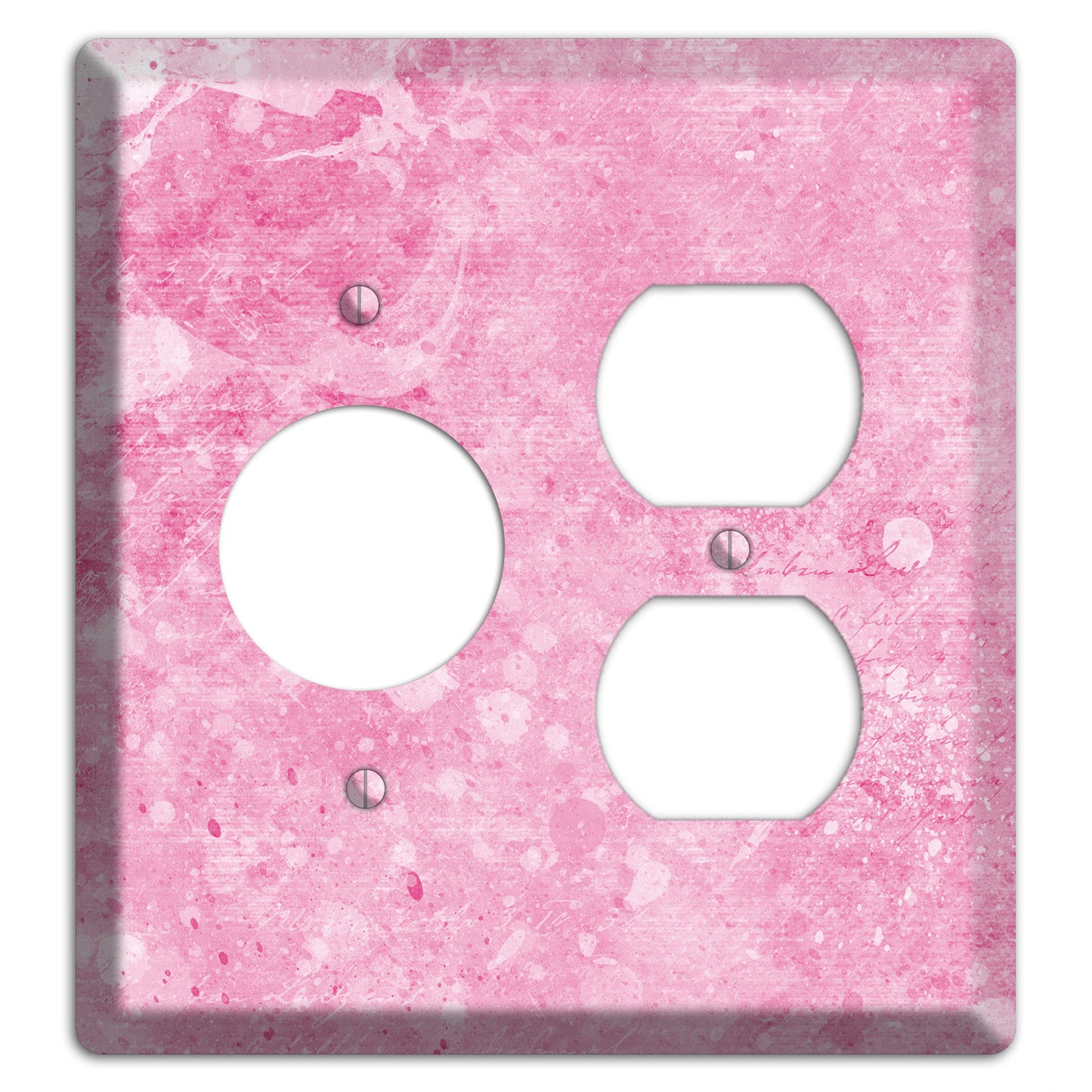 Wewak Pink Texture Receptacle / Duplex Wallplate