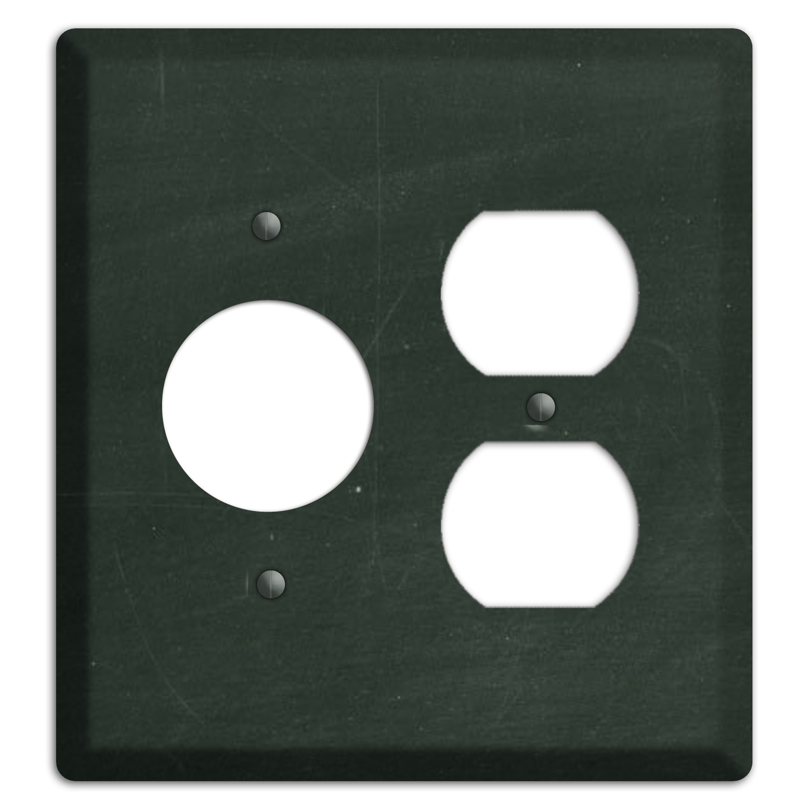 Chalk Black Receptacle / Duplex Wallplate