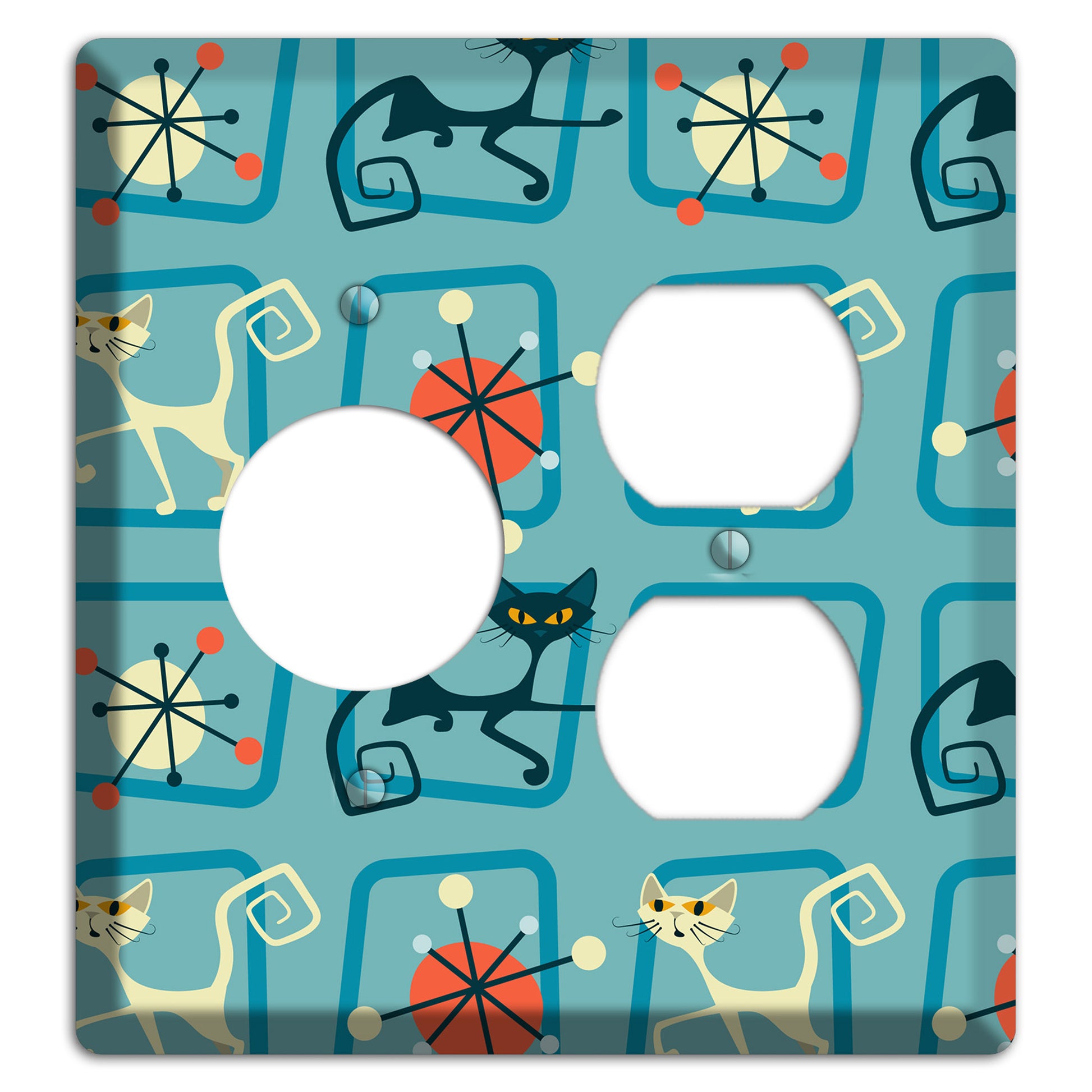 Relaxing Kitties Receptacle / Duplex Wallplate