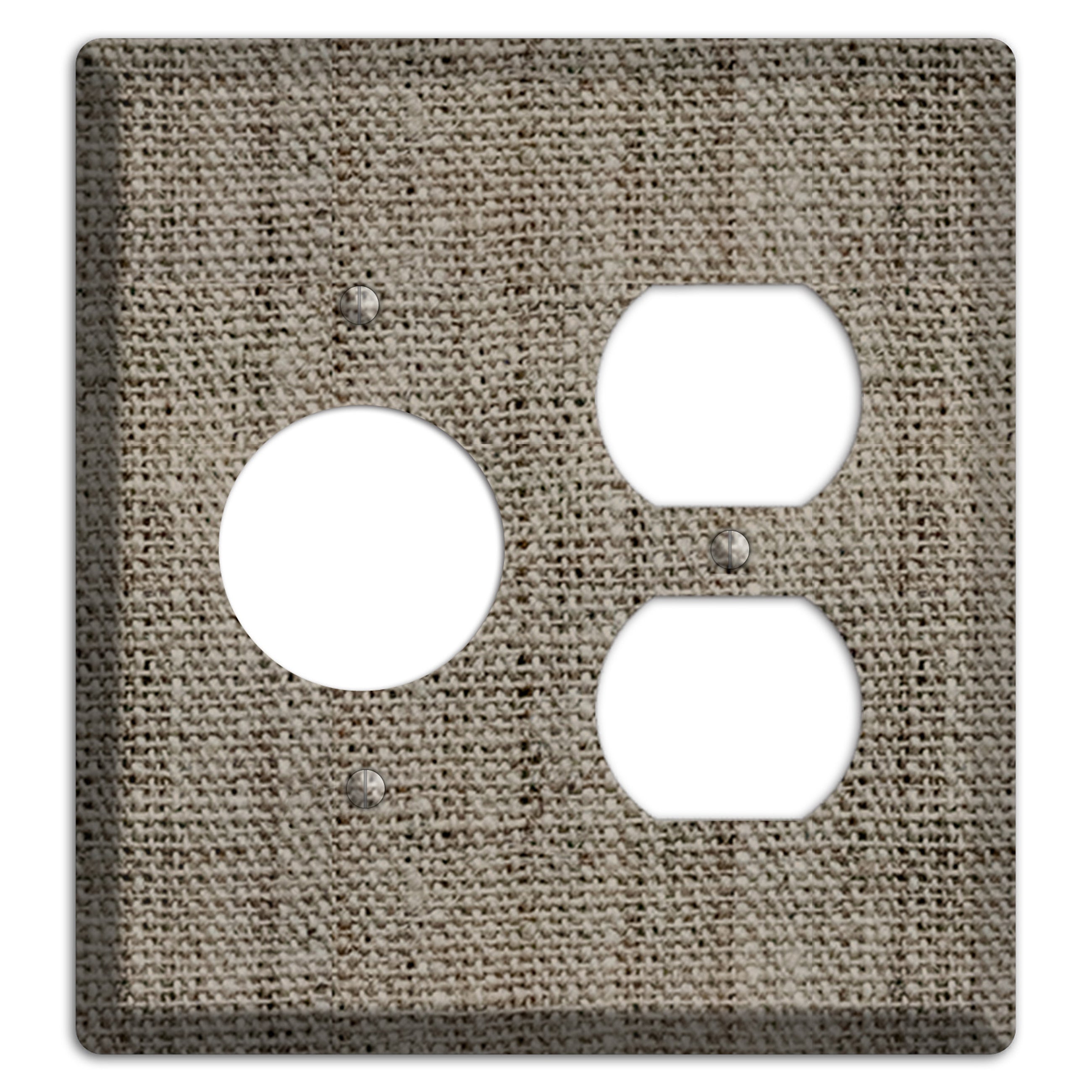 Makara Burlap Receptacle / Duplex Wallplate
