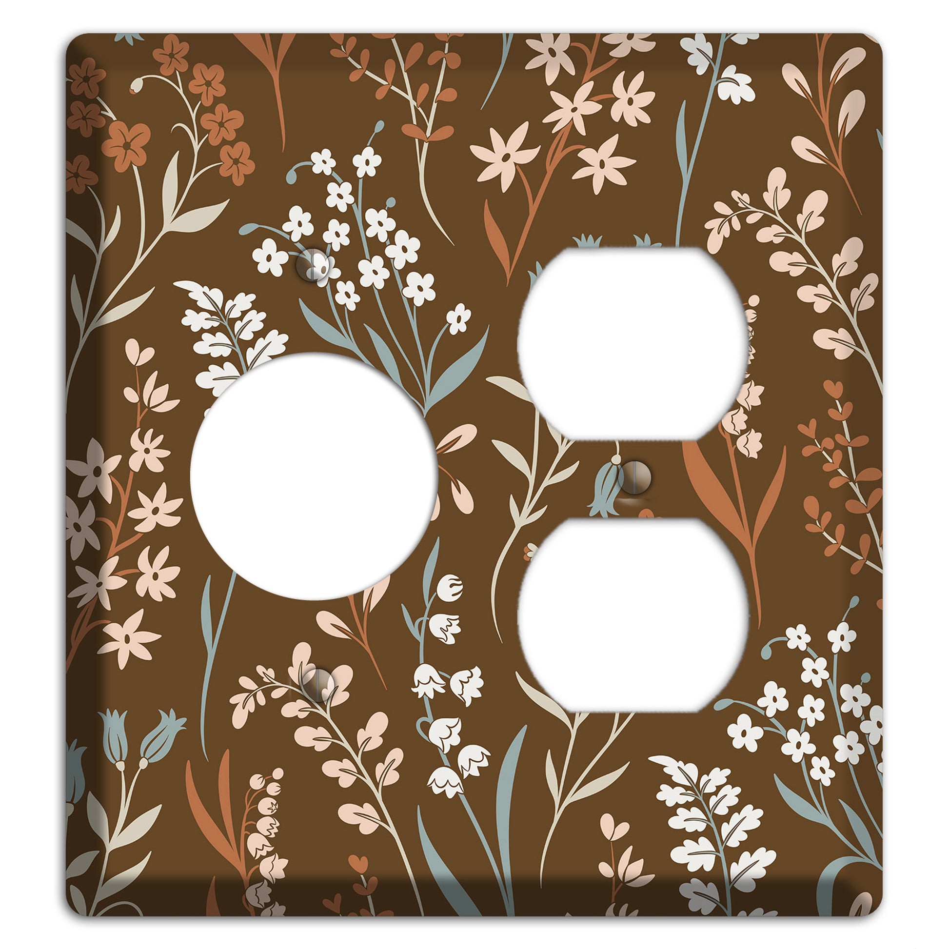 Fall Floral 1 Receptacle / Duplex Wallplate