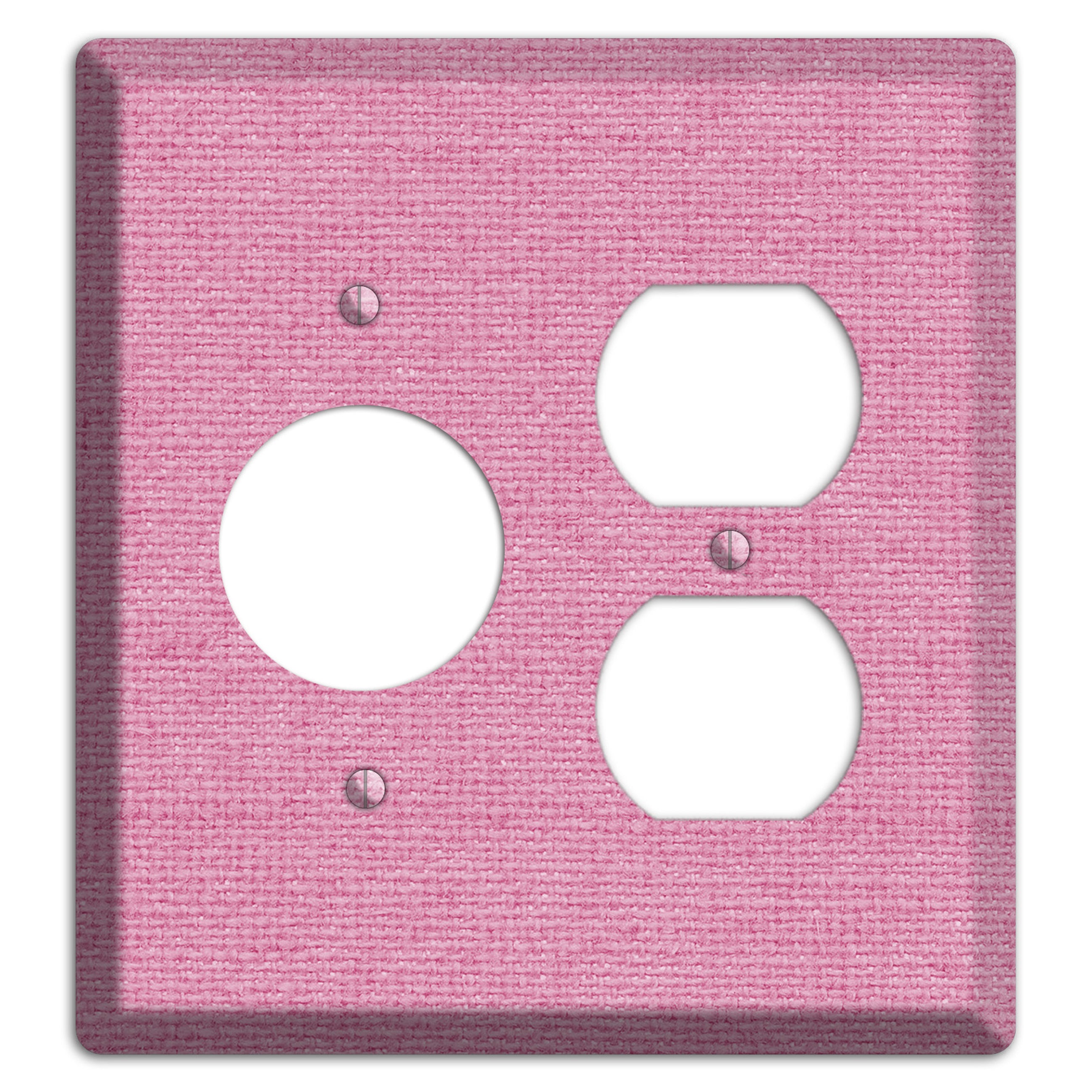 Gamboge Pink Texture Receptacle / Duplex Wallplate