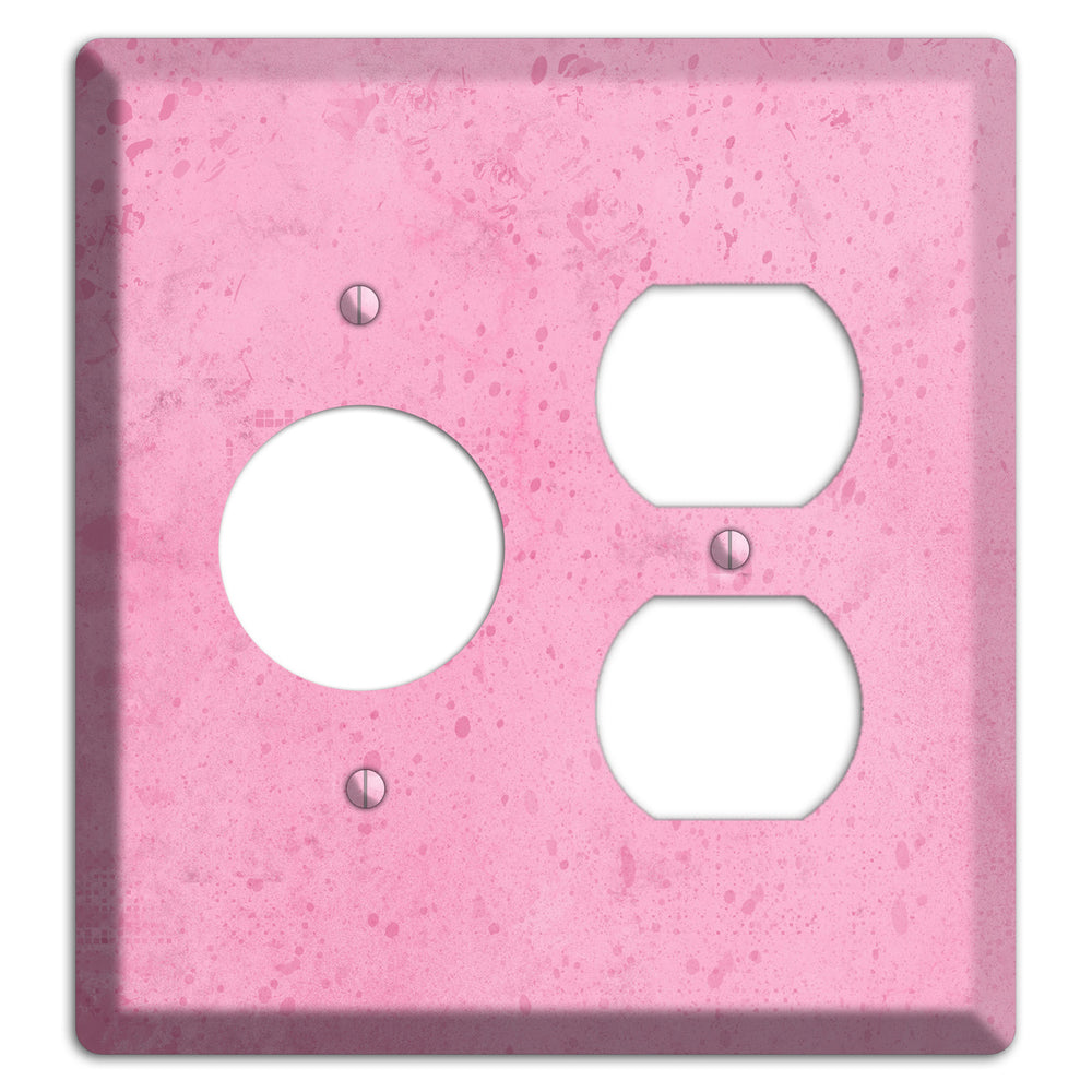 Illusion Pink Texture Receptacle / Duplex Wallplate