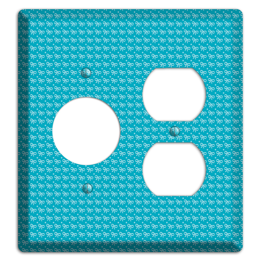 Turquoise Bows Receptacle / Duplex Wallplate