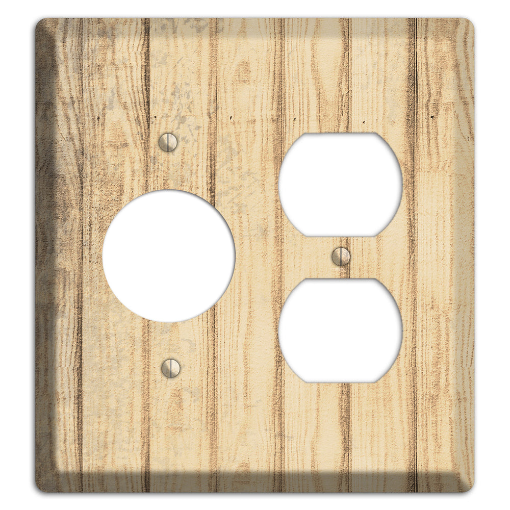 Hampton Weathered Wood Receptacle / Duplex Wallplate