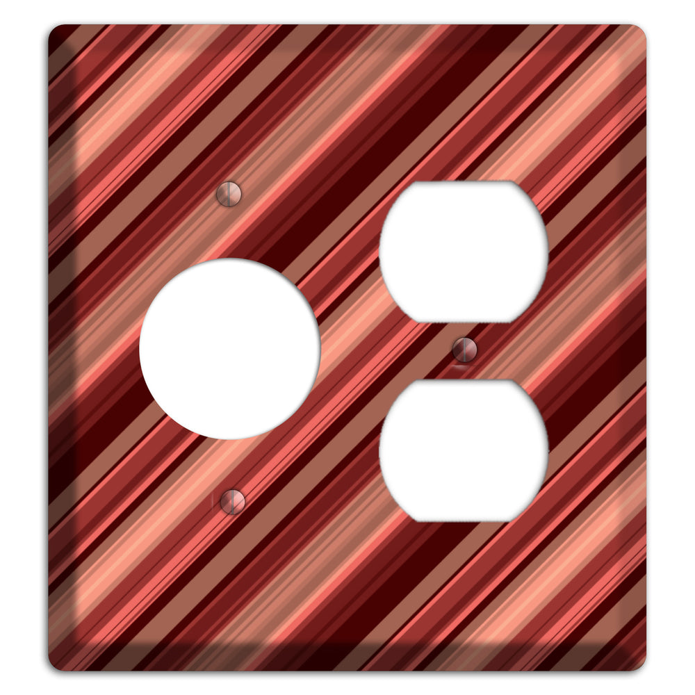 Red Stripes Receptacle / Duplex Wallplate