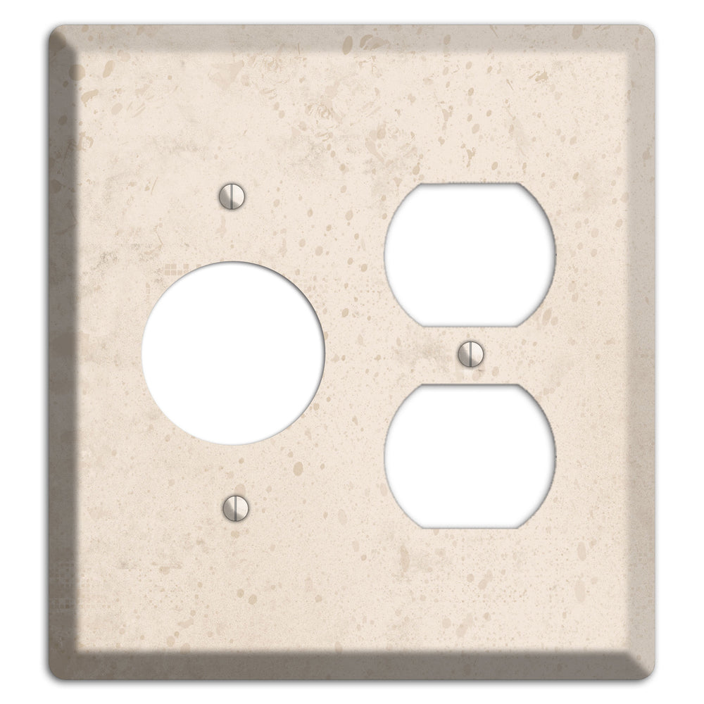 Bone Neutral Texture Receptacle / Duplex Wallplate
