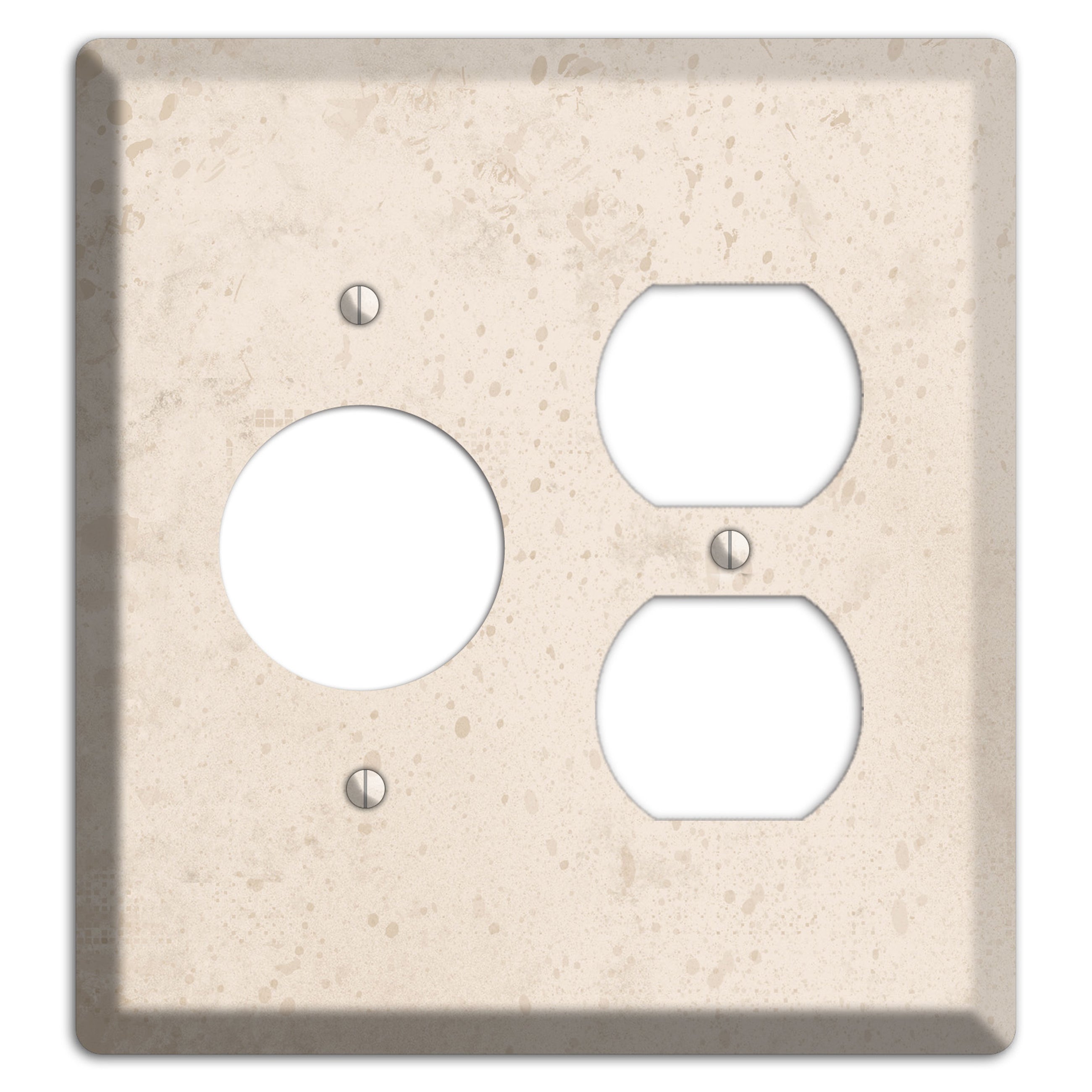 Bone Neutral Texture Receptacle / Duplex Wallplate