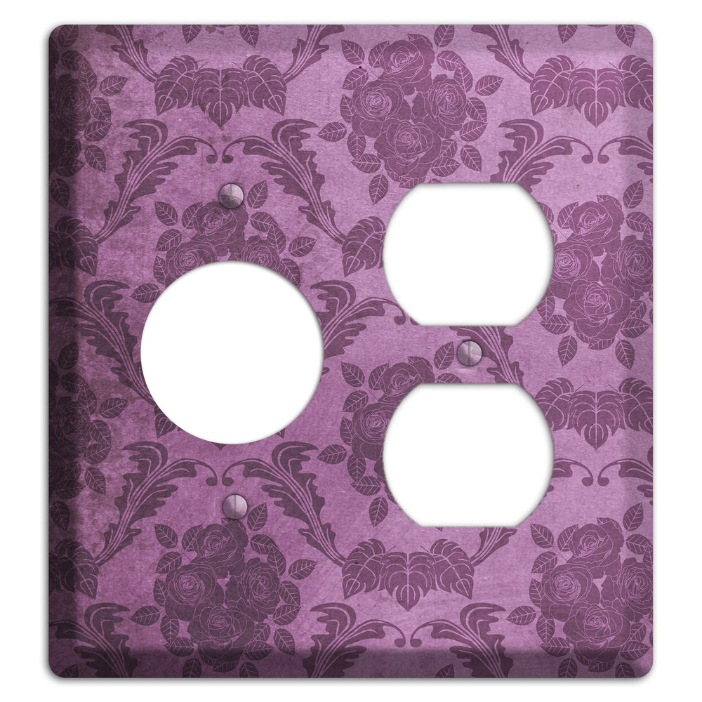 Bouquet Vintage Rose Damask Receptacle / Duplex Wallplate