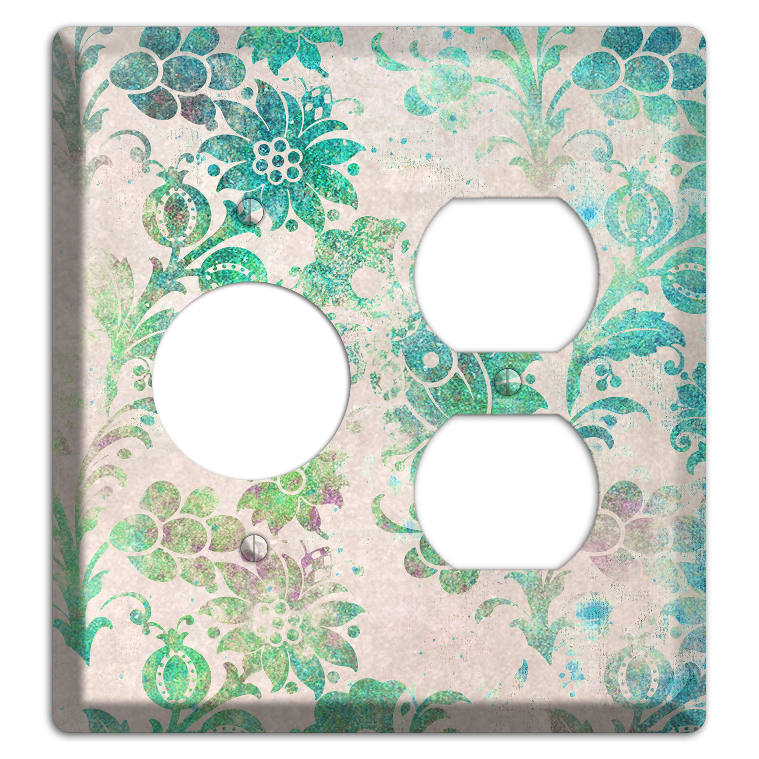 Acapulco Whimsical Damask Receptacle / Duplex Wallplate