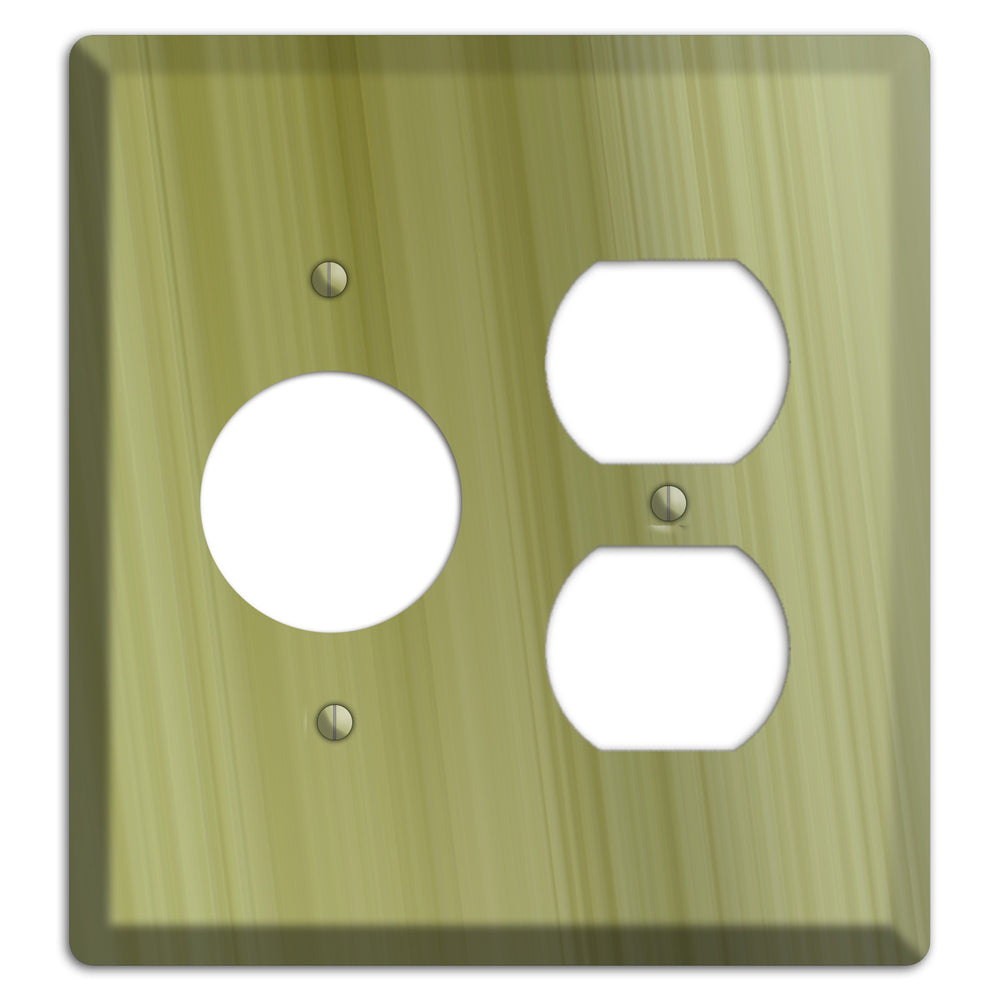 Olive Ray of Light Receptacle / Duplex Wallplate