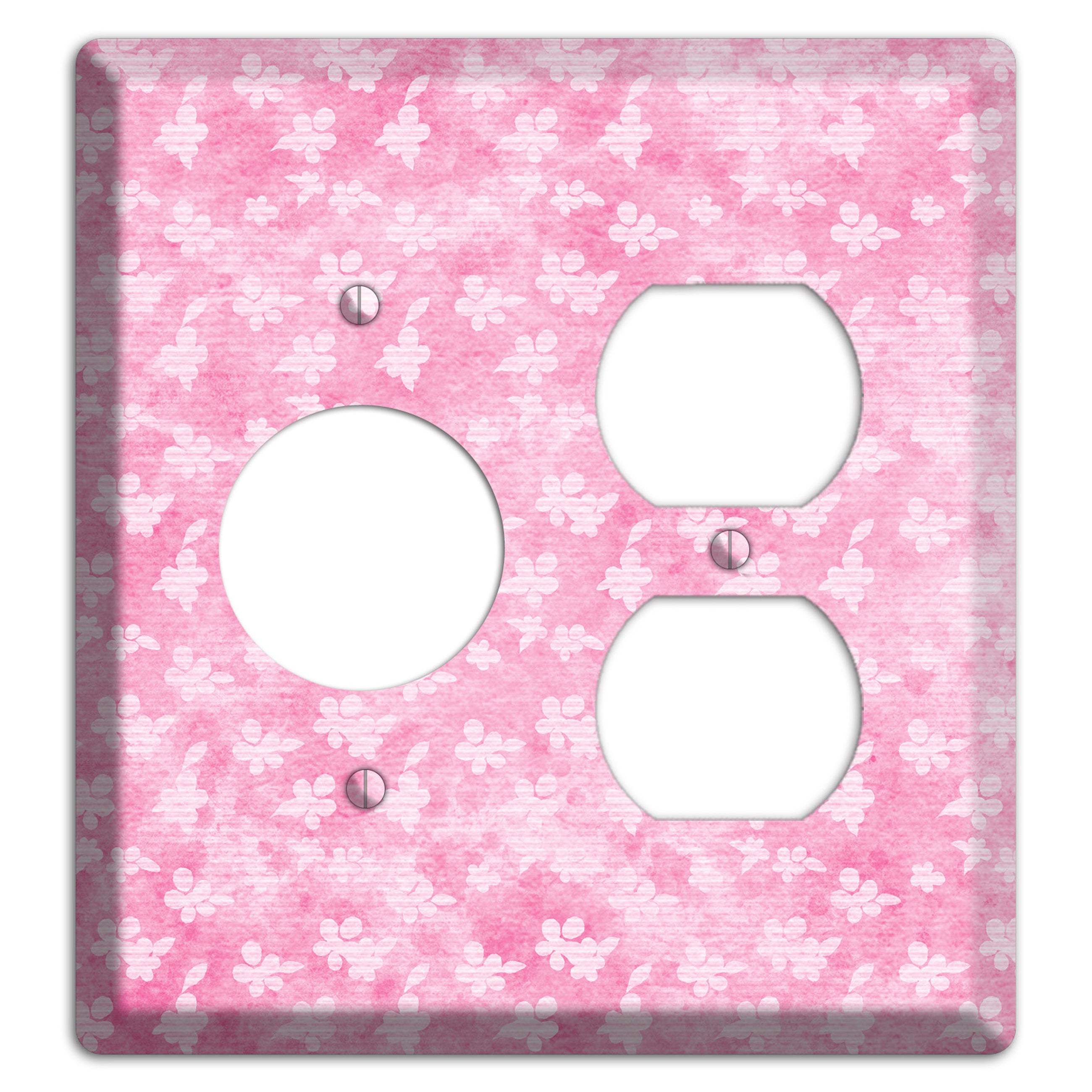 Cupid Pink Texture Receptacle / Duplex Wallplate