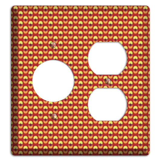 Red Overlain Dots Receptacle / Duplex Wallplate