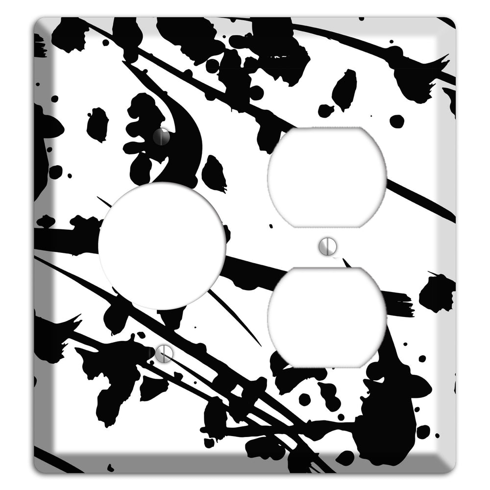 Ink Splash 6 Receptacle / Duplex Wallplate