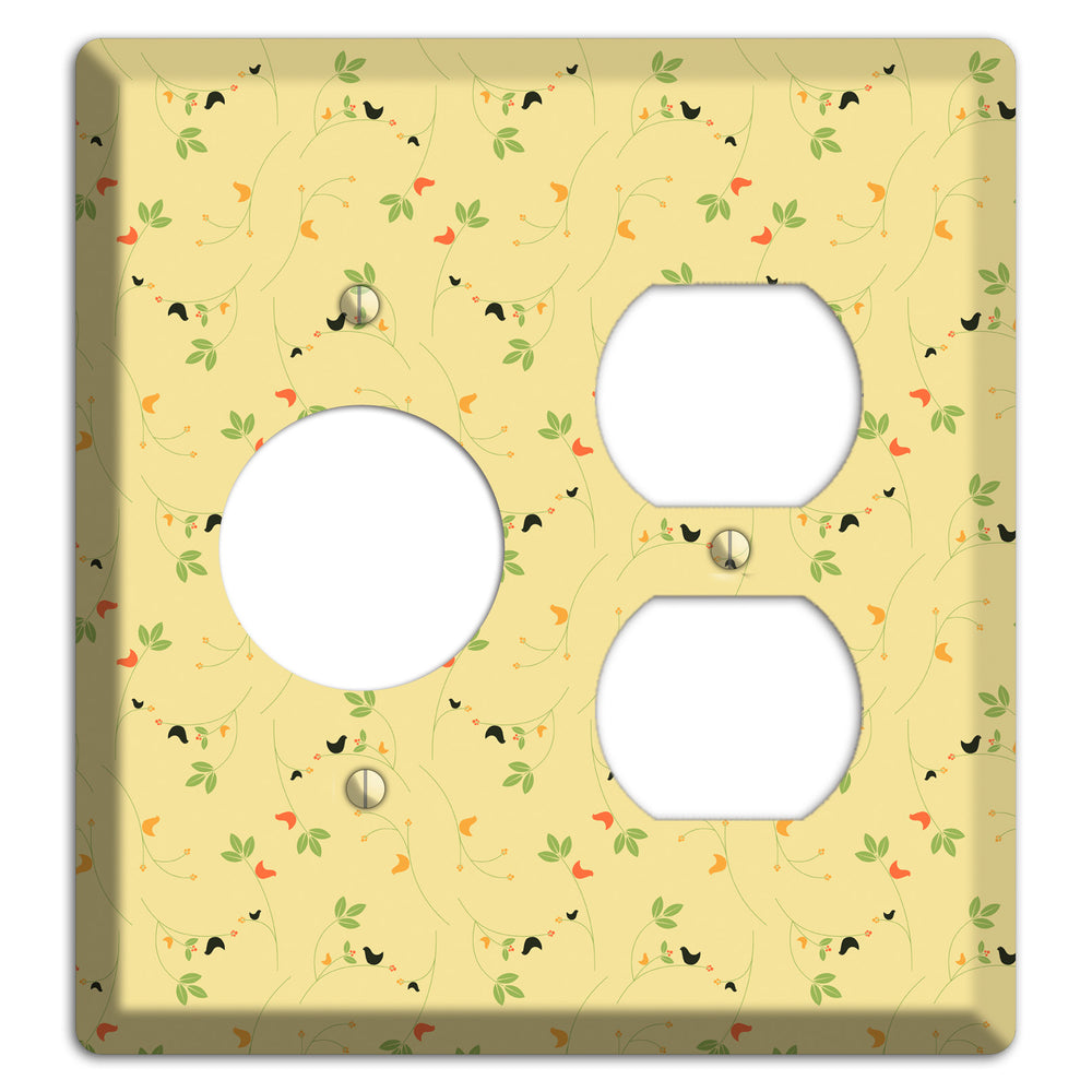 Tiny Yellow Flowers Receptacle / Duplex Wallplate