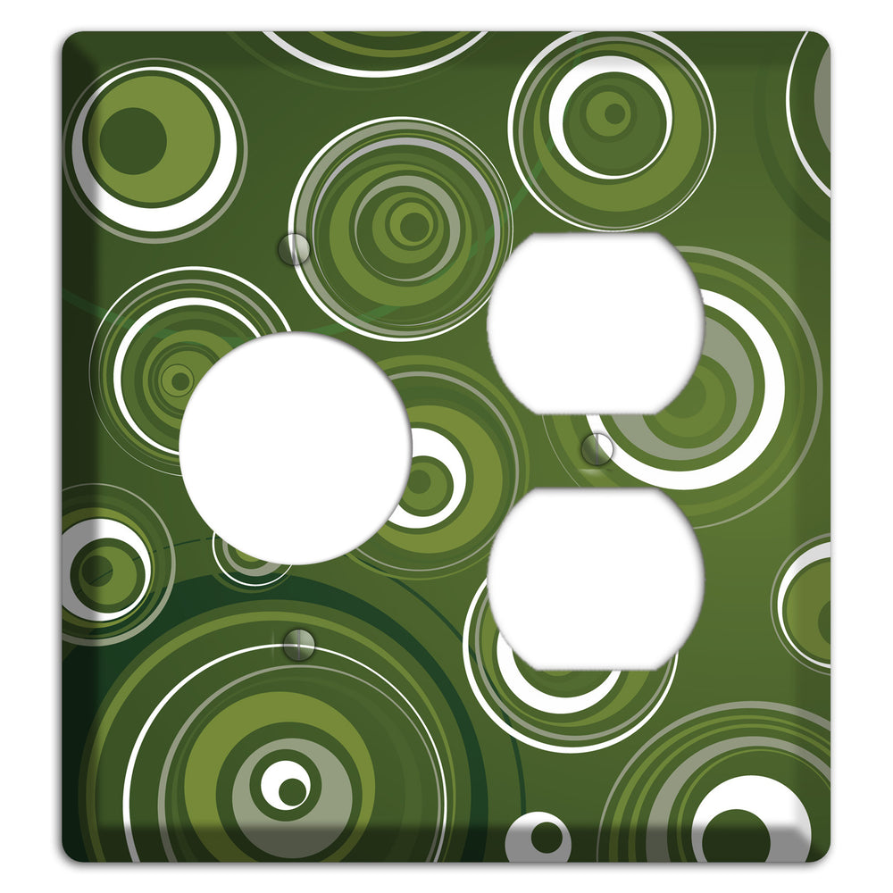 Green Circles Receptacle / Duplex Wallplate