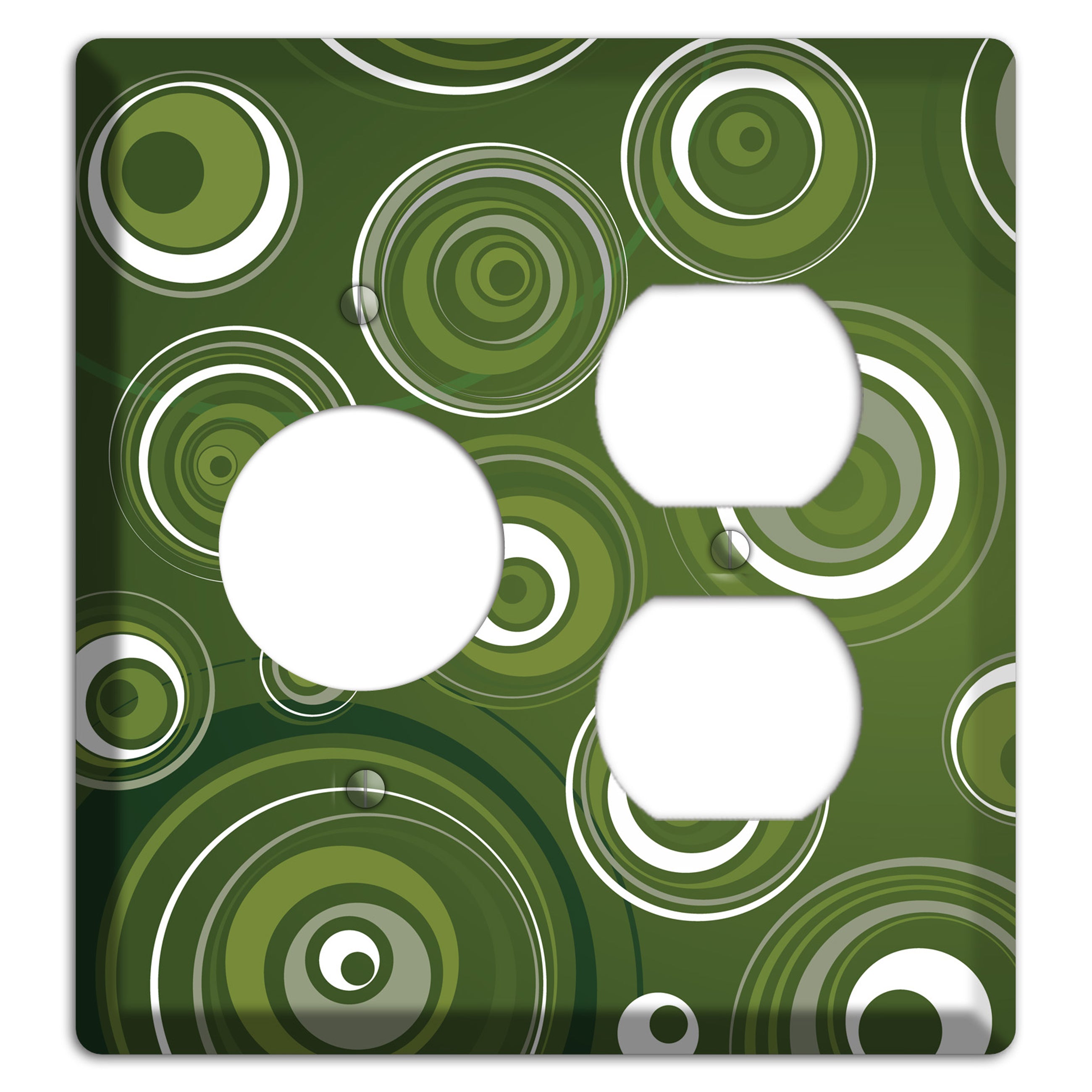 Green Circles Receptacle / Duplex Wallplate