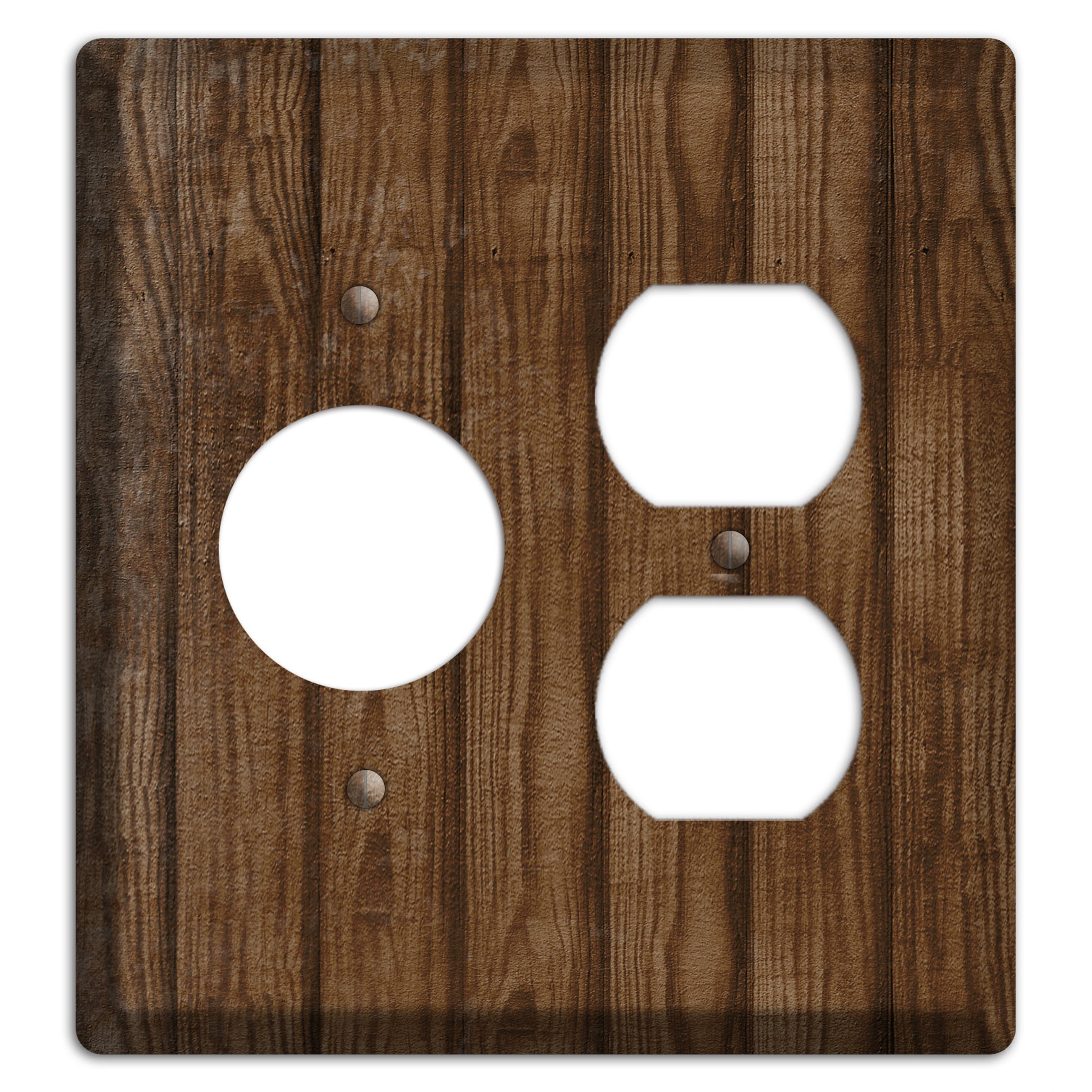 Spice Weathered Wood Receptacle / Duplex Wallplate